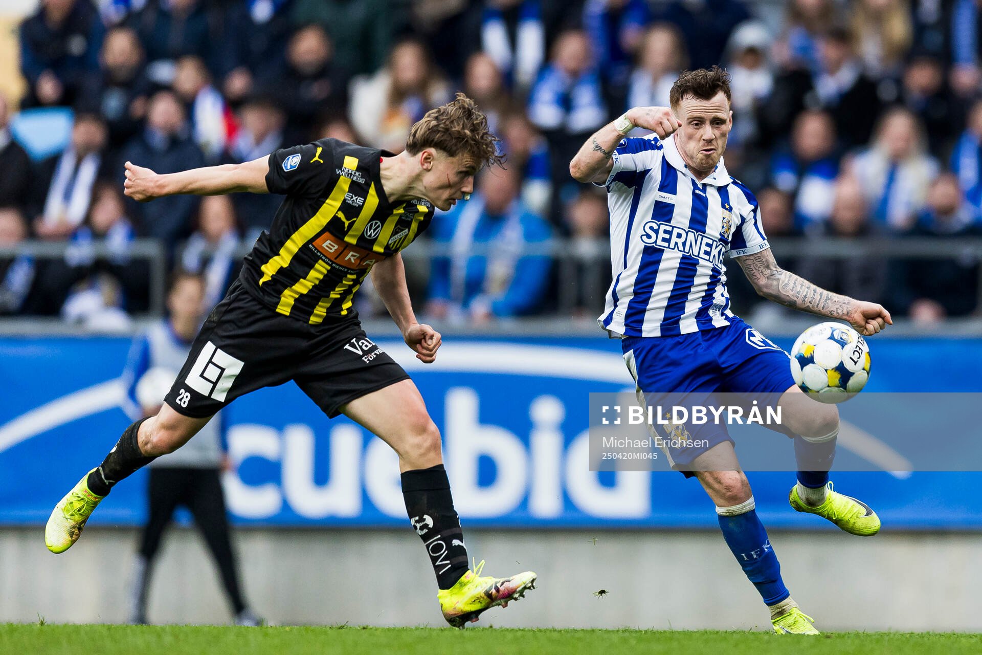 Häckens Filip Öhman och IFK Göteborgs Tobias Heintz