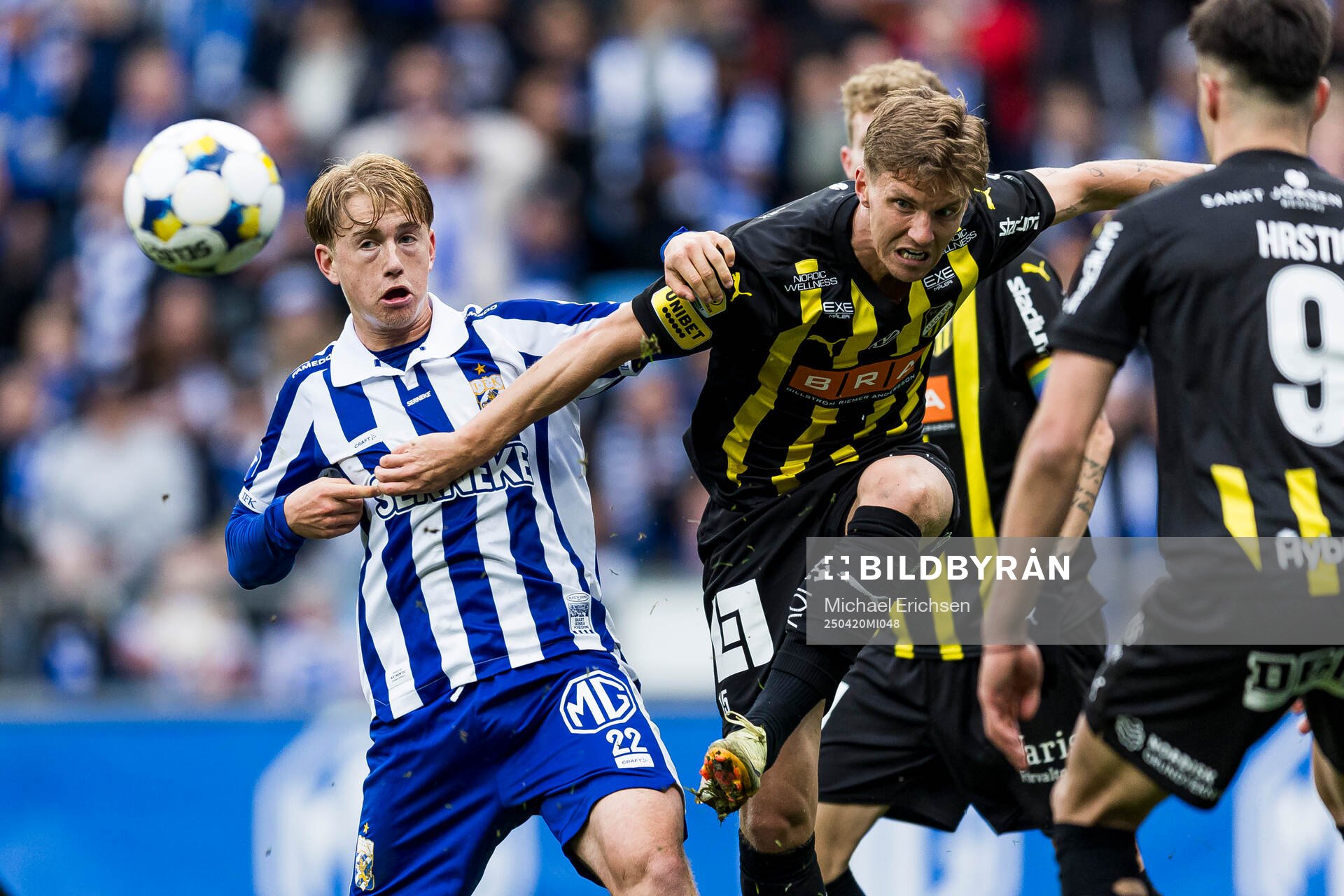 IFK Göteborgs Noah Tolf och Häckens Samuel Leach Holm