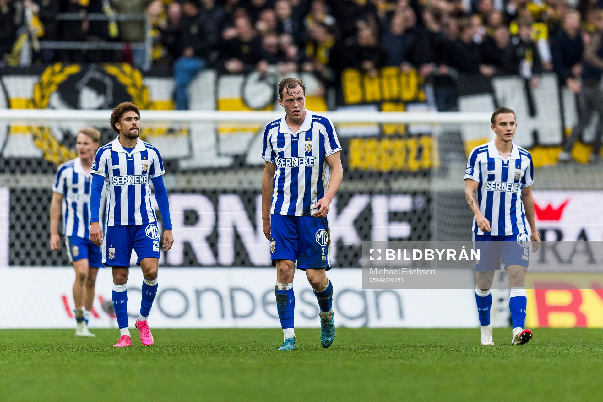IFK Göteborgs Thomas Santos, Adam Carlén och Linus