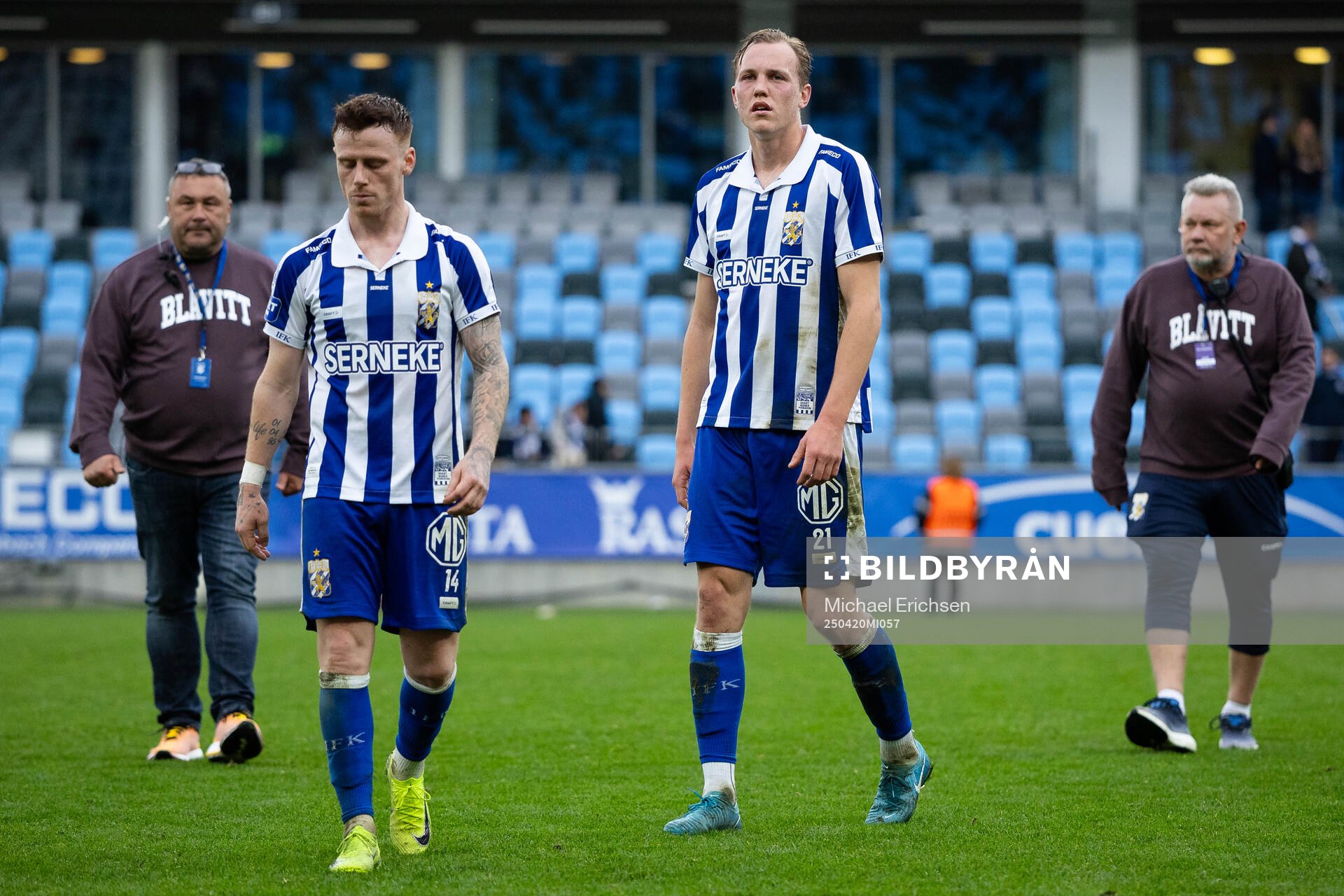 IFK Göteborgs Tobias Heintz och Adam Carlén  deppar
