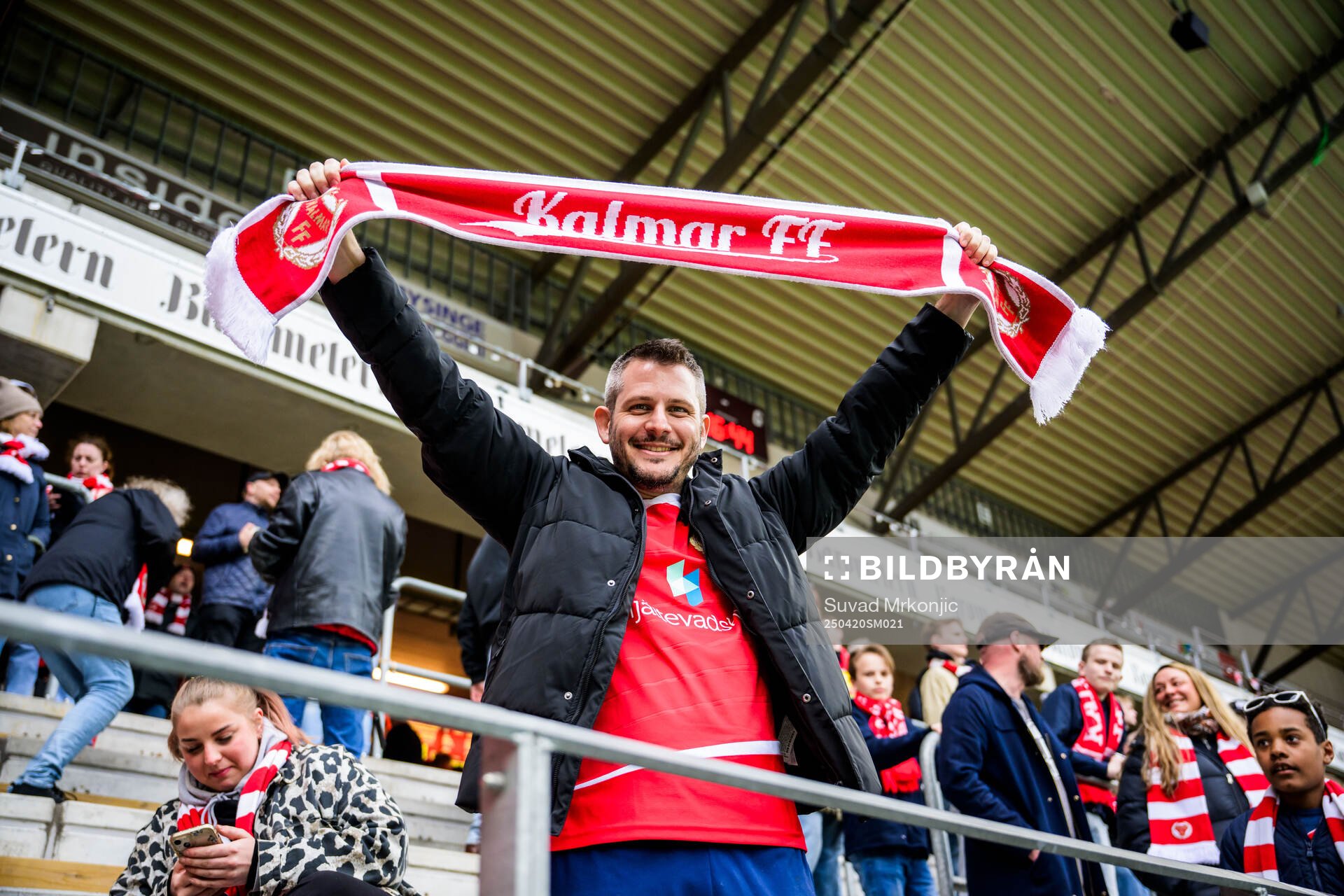 Kalmarsupportern Pablo Kalmar från Argentina