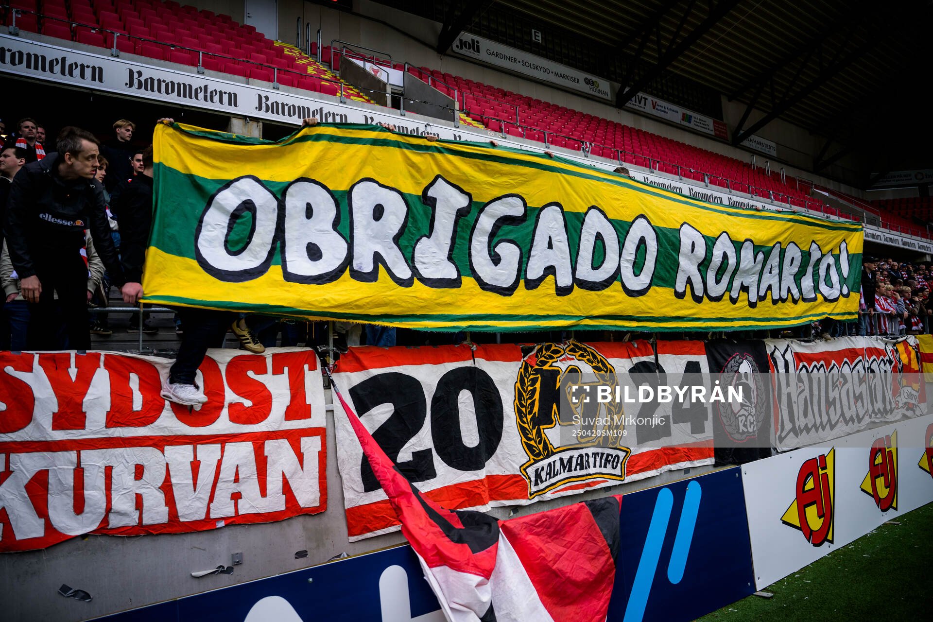 Kalmarfansens hyllning till Romario