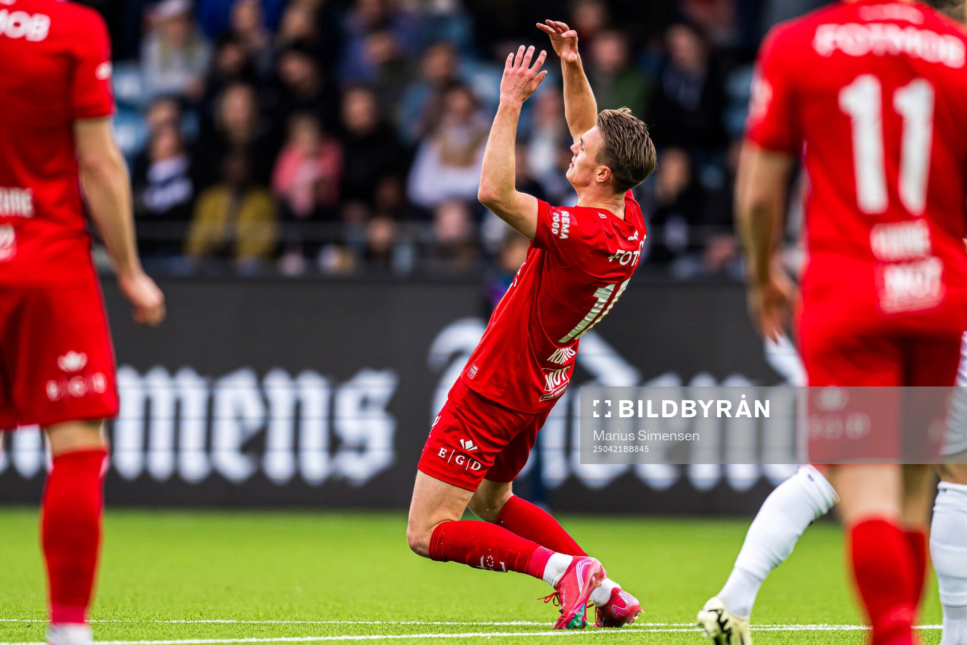 Emil Kornvig of Brann reacts