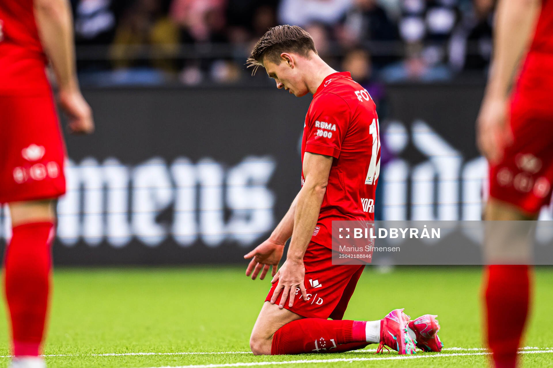 Emil Kornvig of Brann reacts
