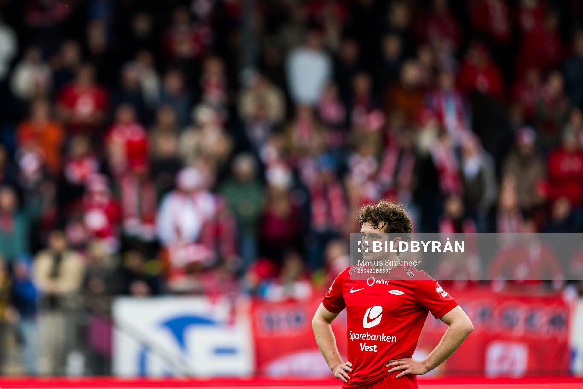Denzel De Roeve of Brann looks dejected