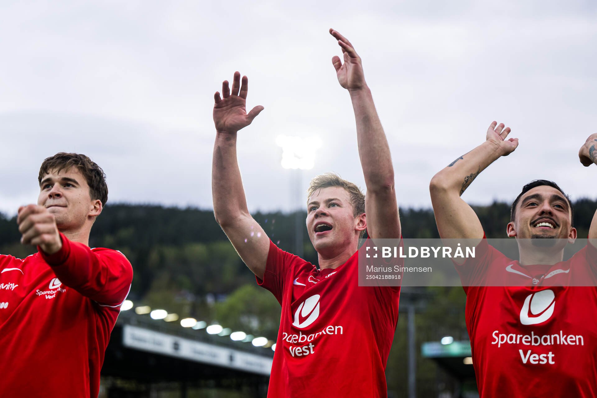 Aune Heggebø of Brann celebrates
