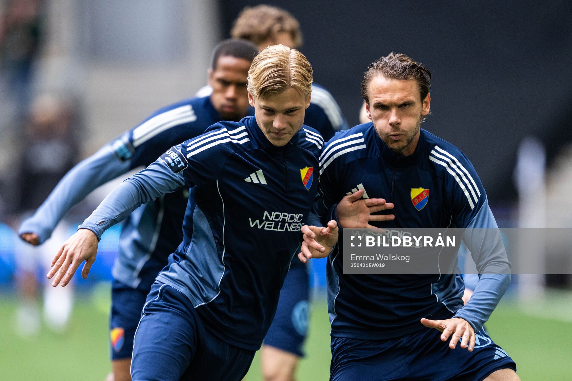 Djurgårdens Theo Bergvall och Albin Ekdal