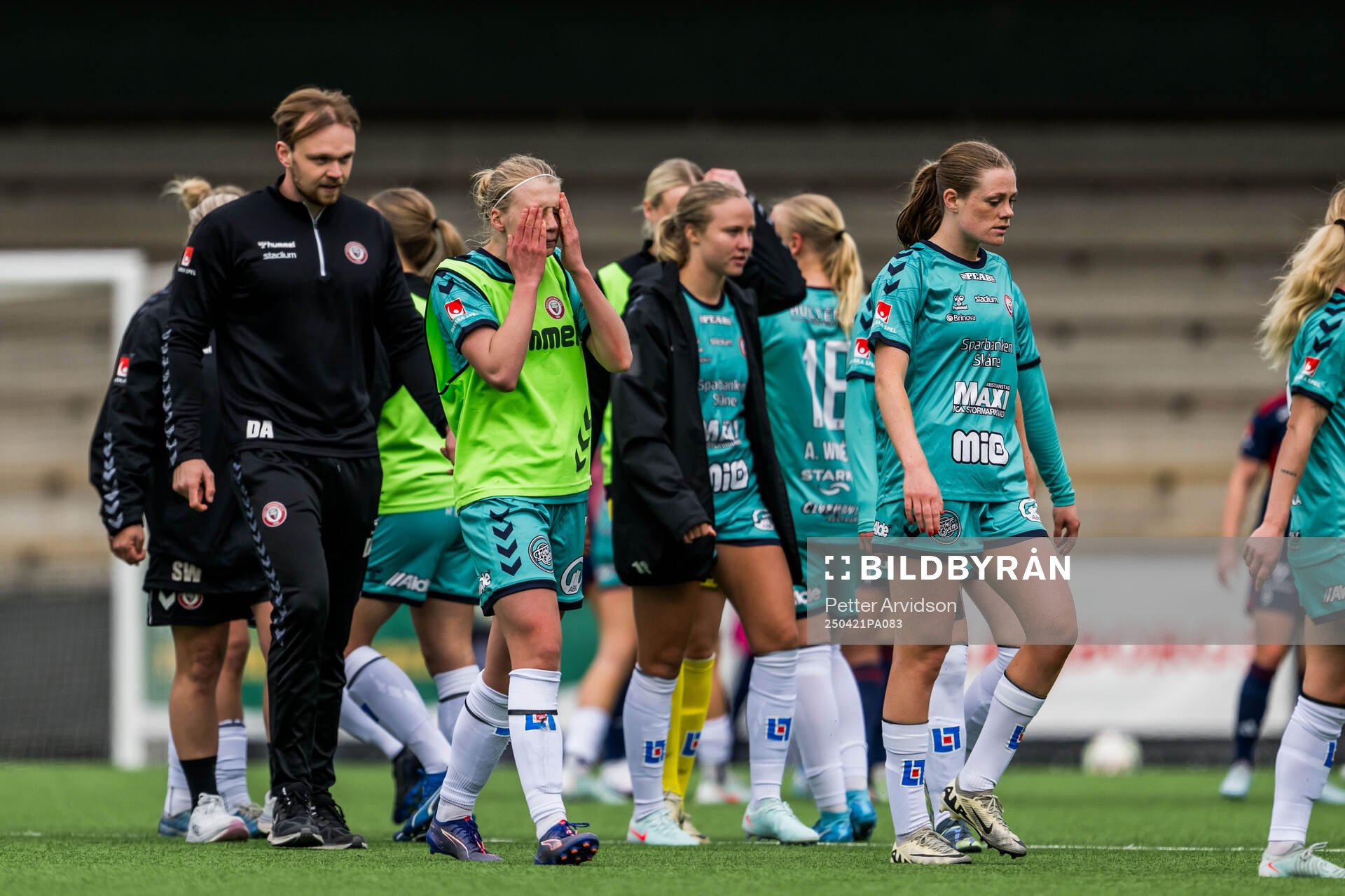 Kristianstads tränare Daniel Angergård och Katla