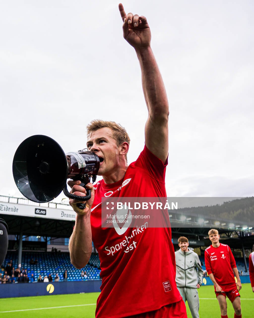 Aune Heggebø of Brann celebrates
