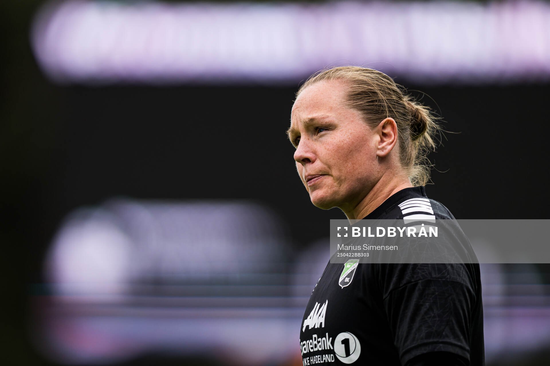 Silje Bekkåsen Nyhagen of Hønefoss warms up