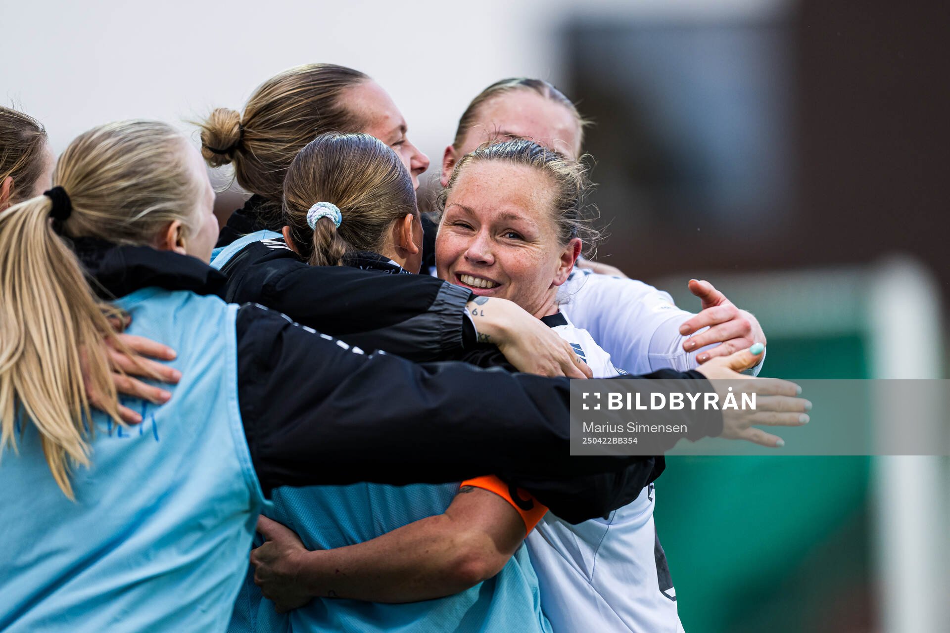 Silje Bekkåsen Nyhagen of Hønefoss celebrates