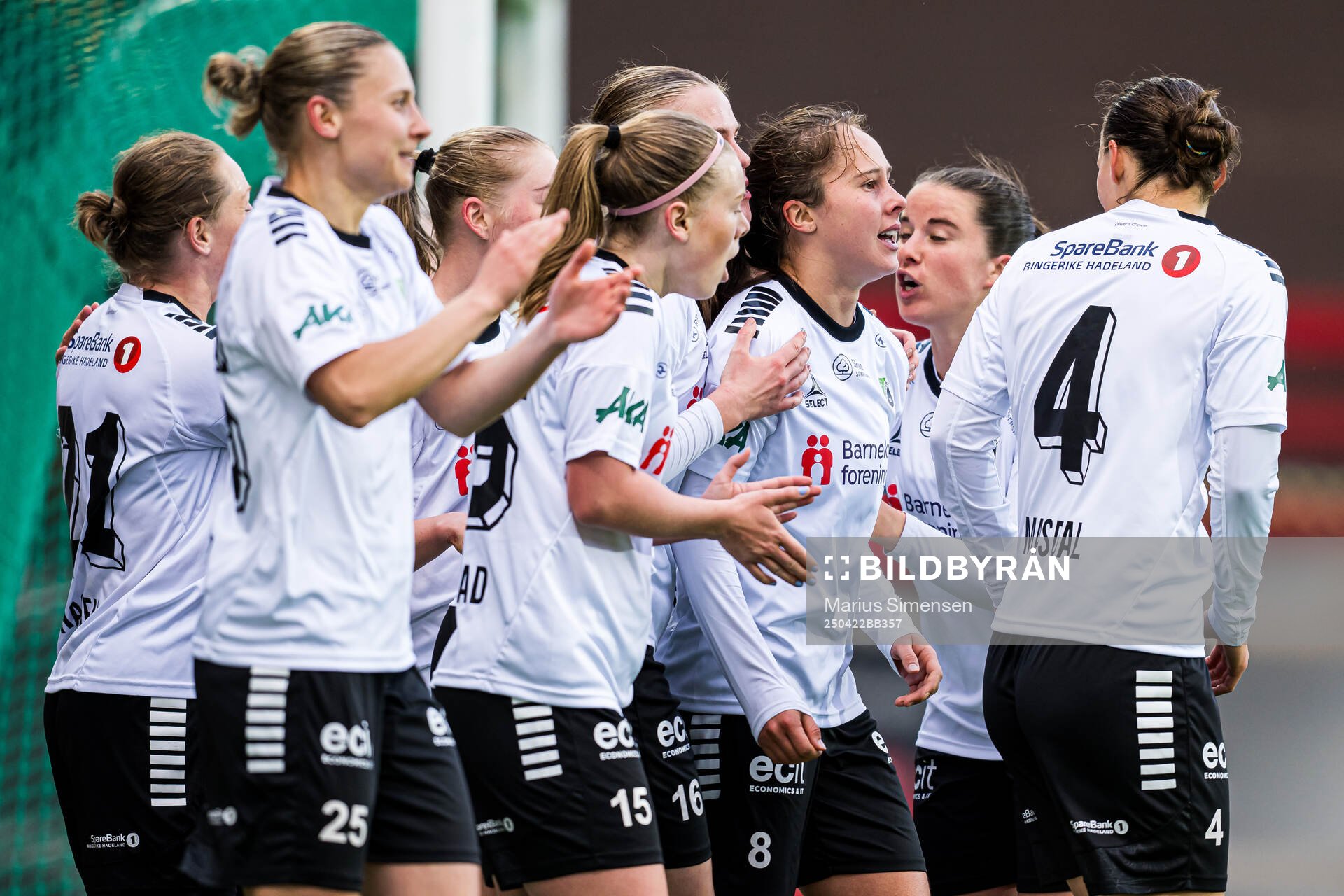 Kristin Sandstad Gumaer of Hønefoss celebrates