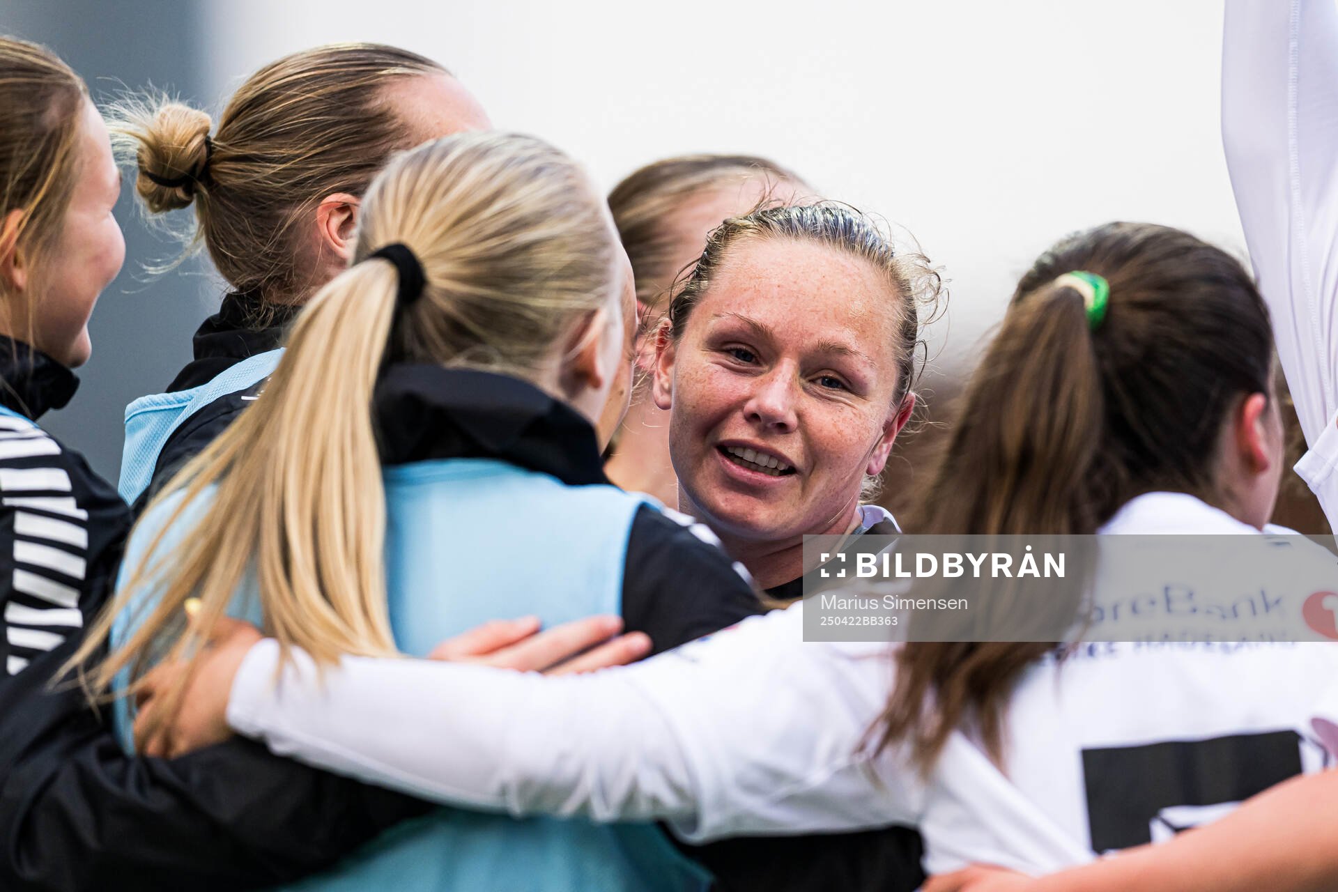 Silje Bekkåsen Nyhagen of Hønefoss celebrates