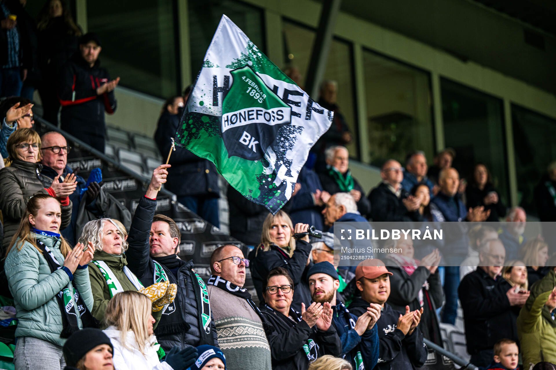 Spectators in the stands