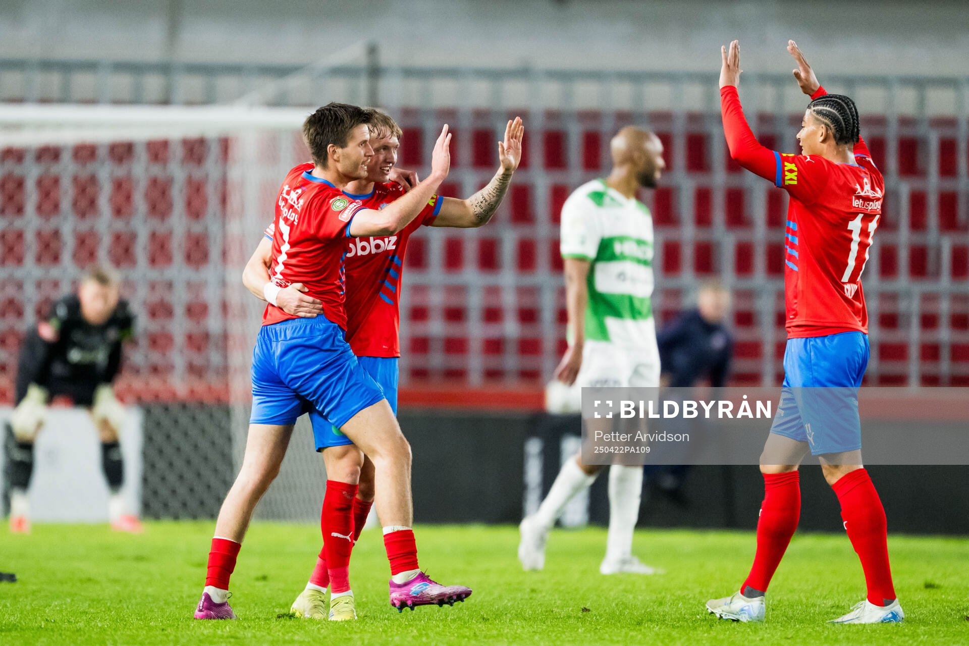 Helsingborgs Wilhelm Loeper, Marcus Gudmann och Milan Silva
