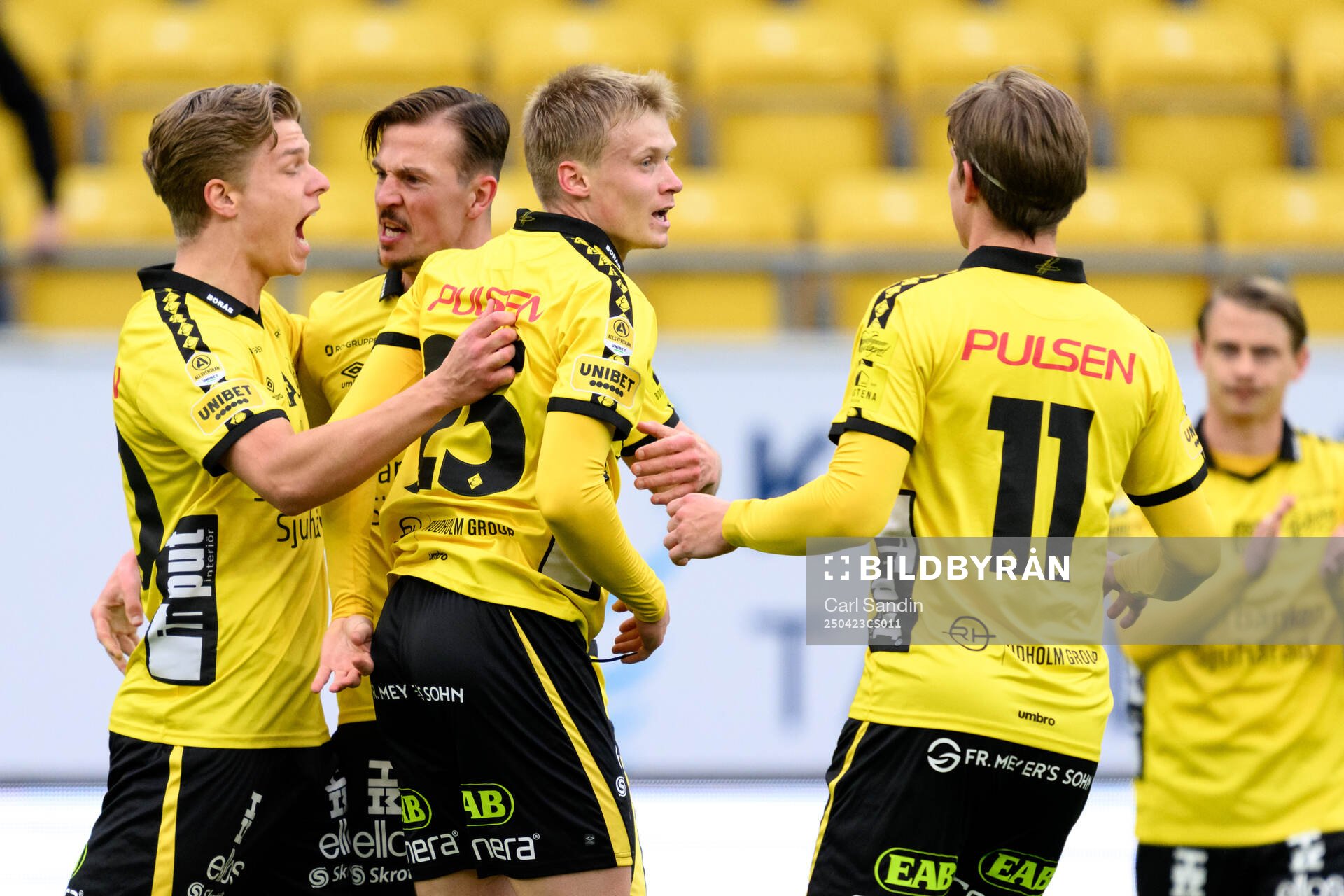 Elfsborgs Gottfrid Rapp, Ari Sigurpálsson och Simon Olsson