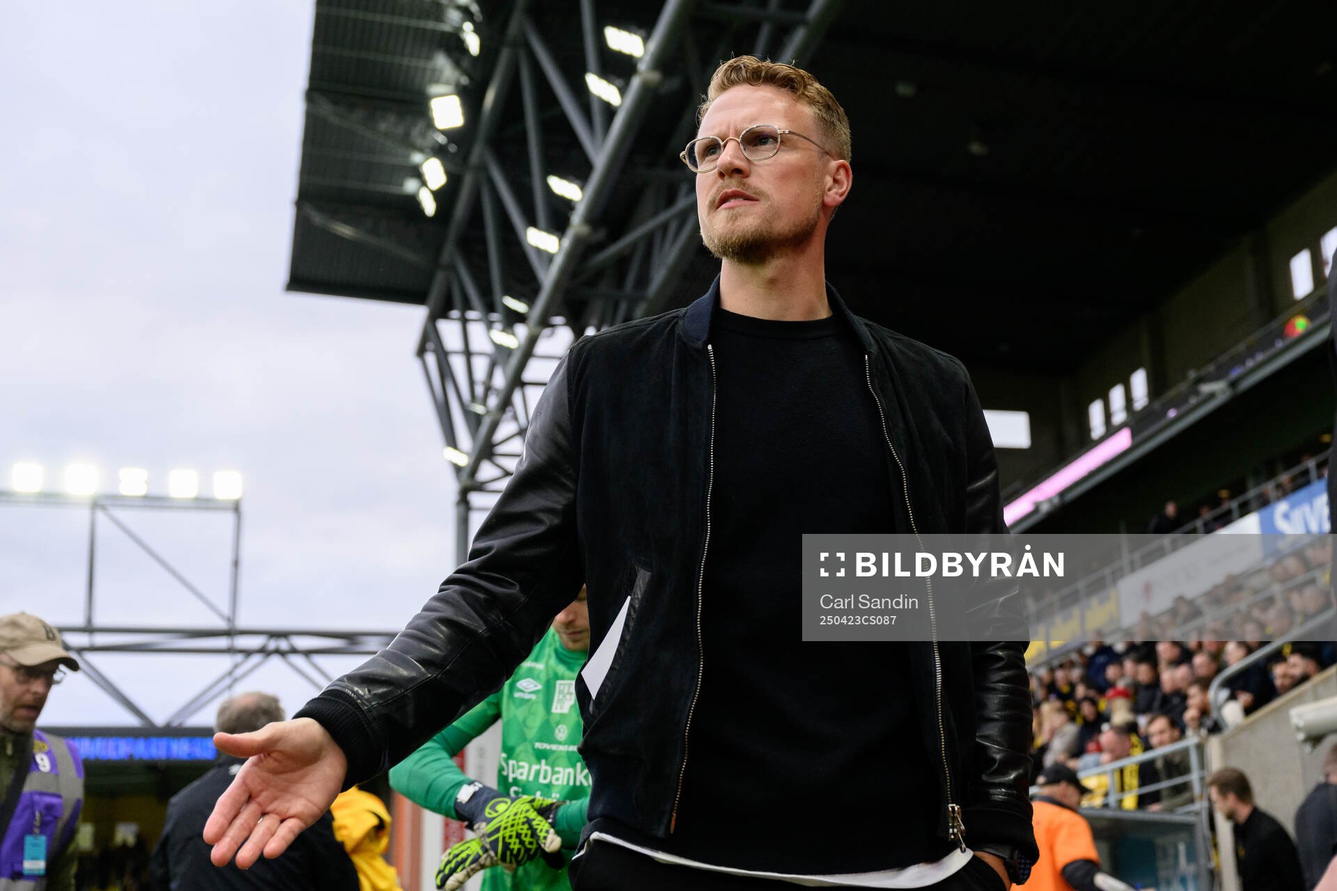 Elfsborgs tränare Oscar Hiljemark inför fotbollsmatchen i Allsvenskan mellan Elfsborg och Sirius den 23 april 2025 i Borås. 