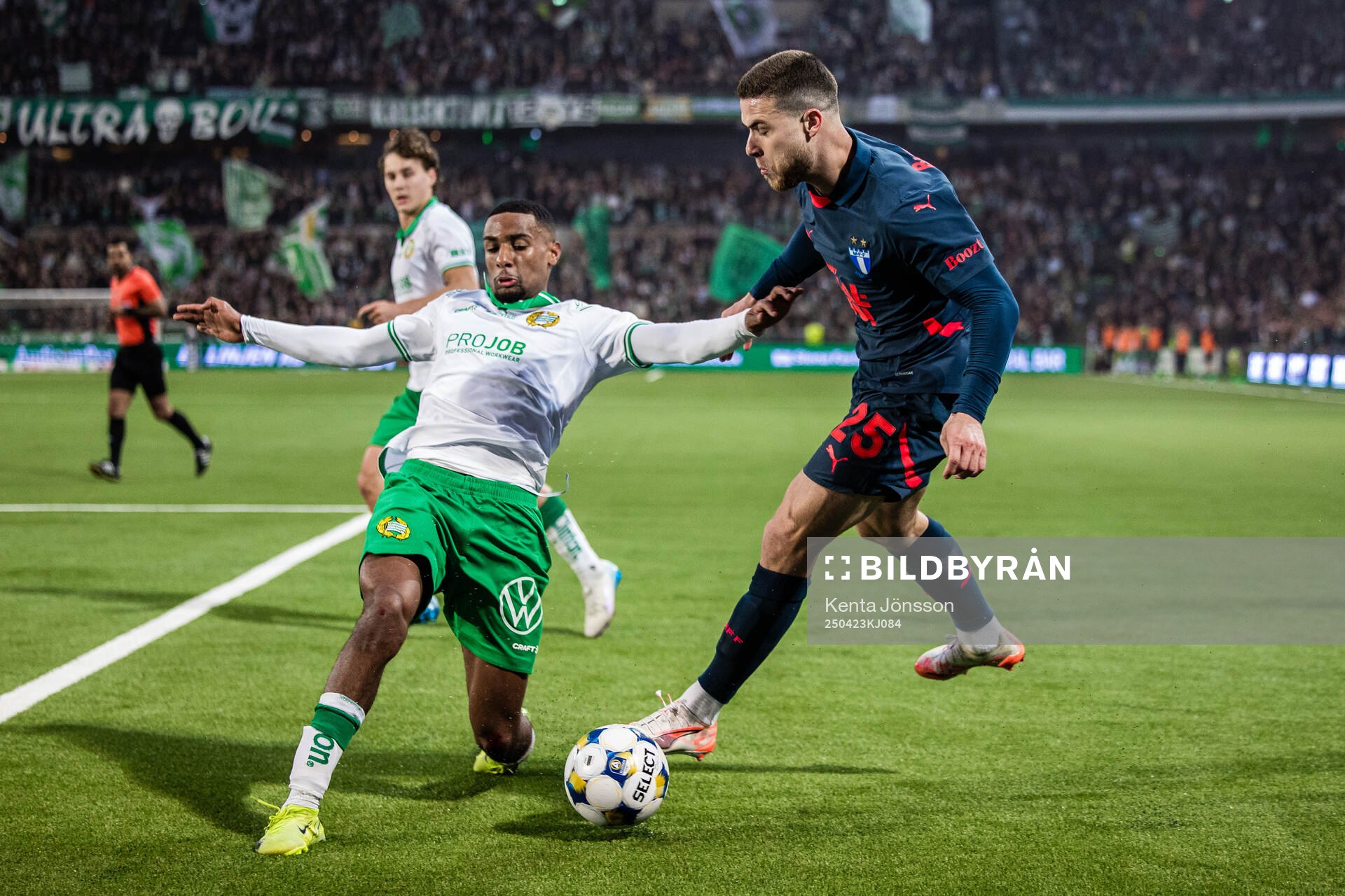 Hammarbys Paulos Abraham och Malmö FFs Gabriel Busanello