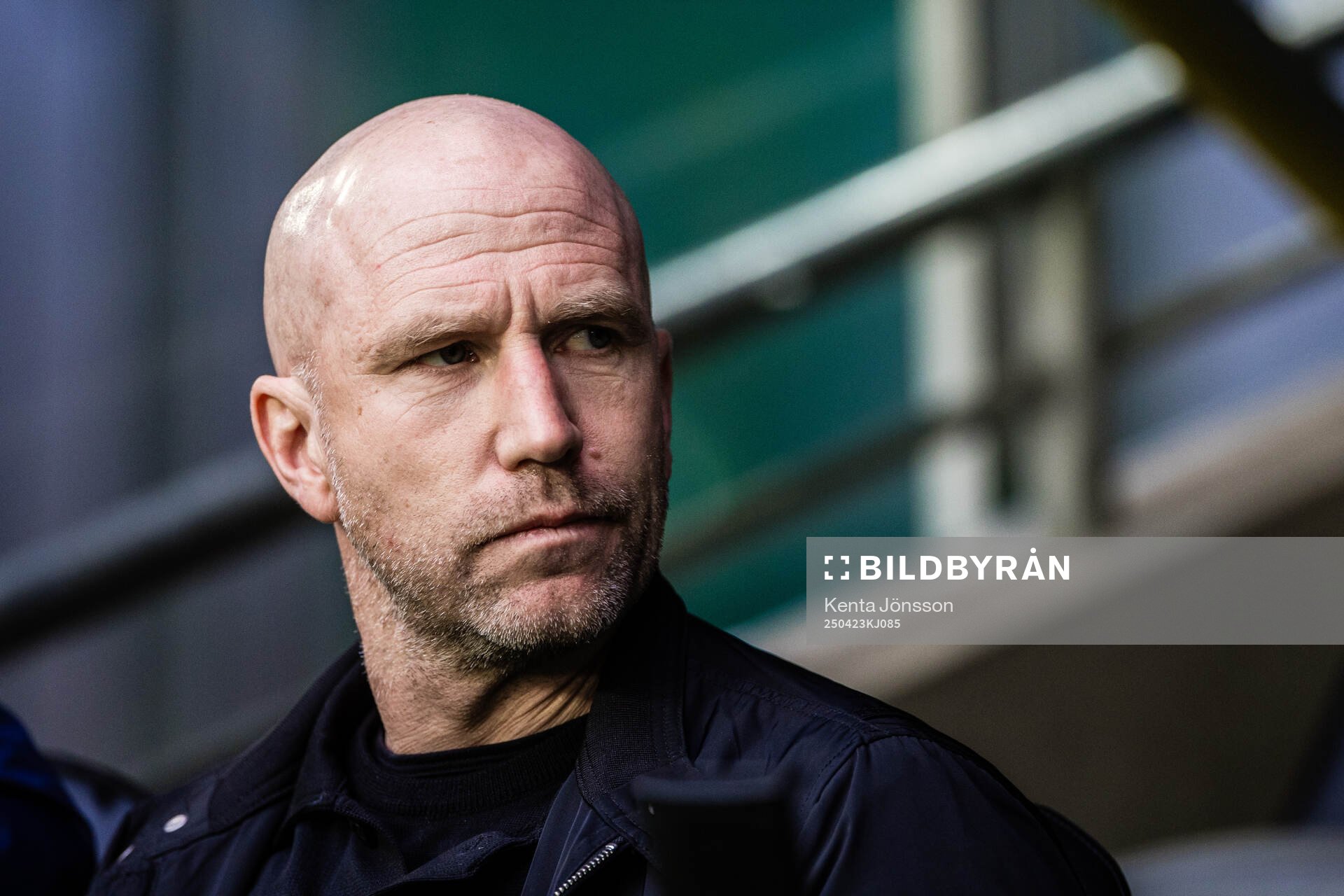 Malmö FFs tränare Henrik Rydström under fotbollsmatchen i Allsvenskan mellan Hammarby och Malmö FF den 23 april 2025 i Stockholm. 