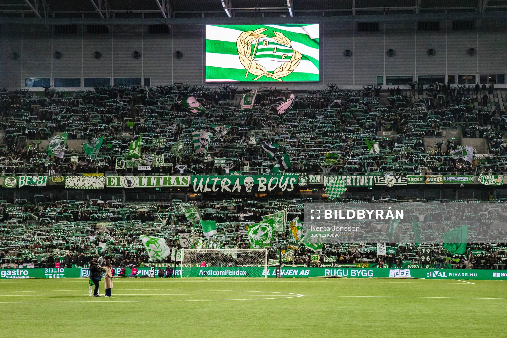 3Arena med Hammarbys supportrar