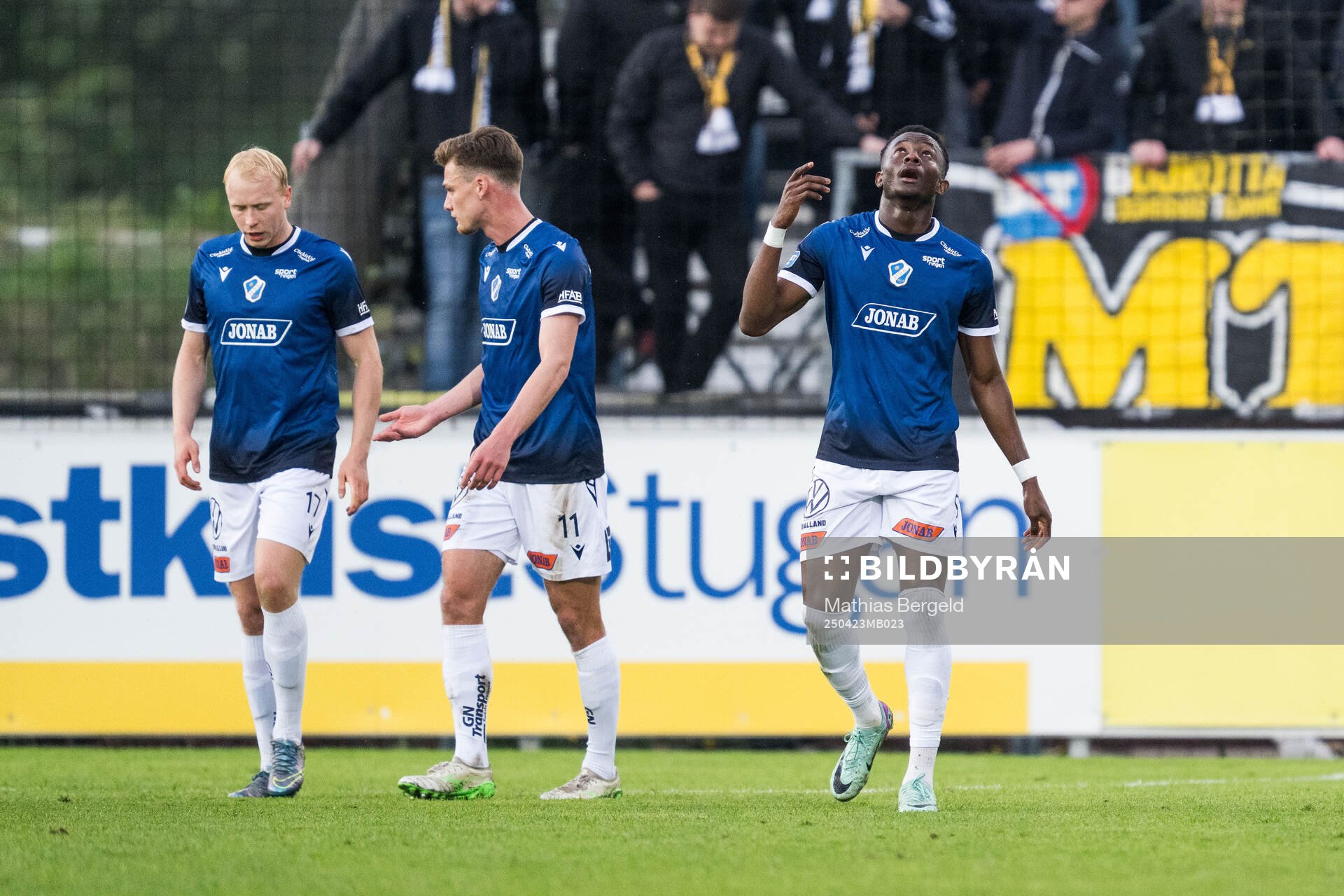 Halmstads Yannick Agnero jublar
