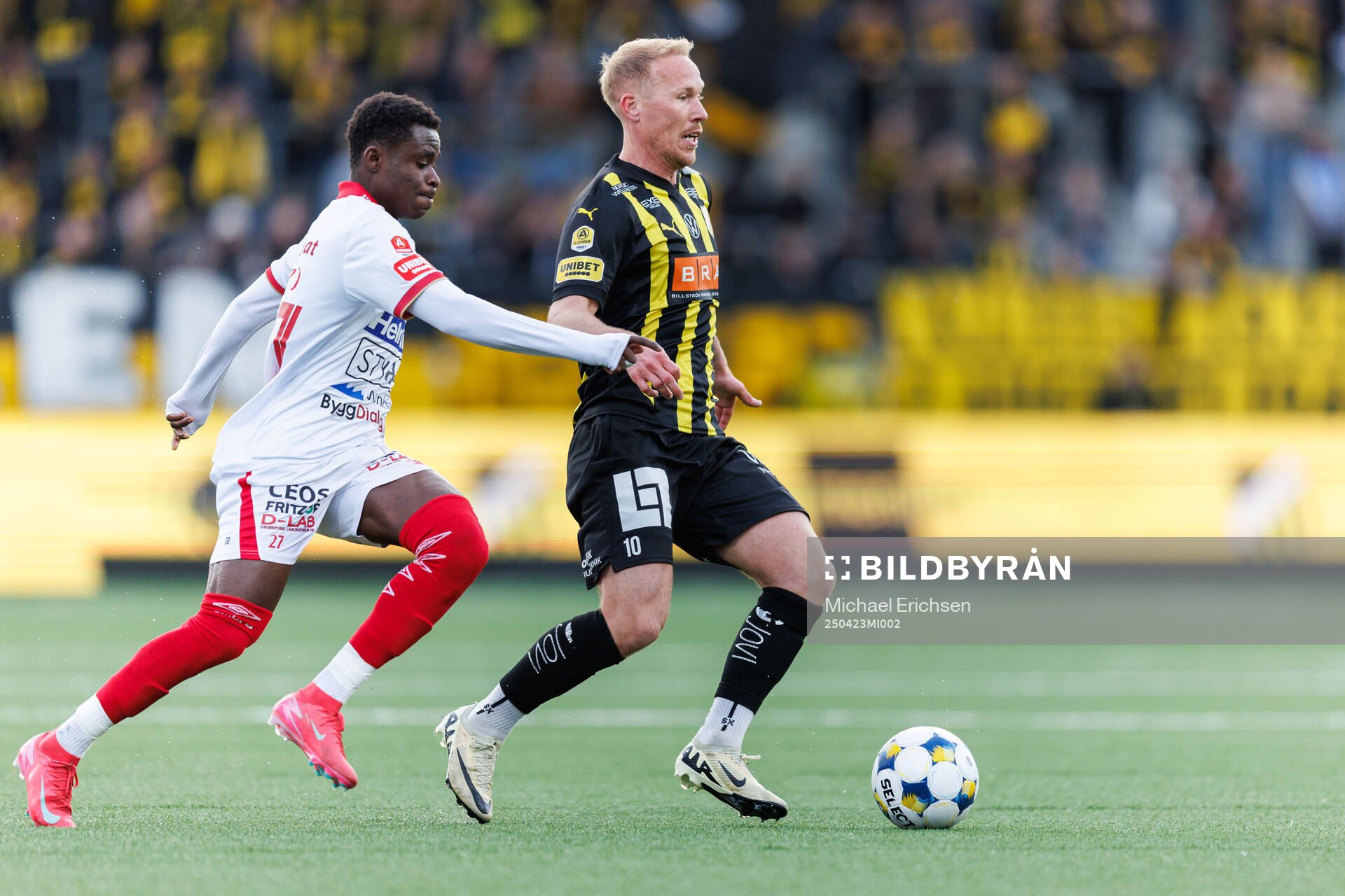 under fotbollsmatchen i Allsvenskan mellan Häcken och
