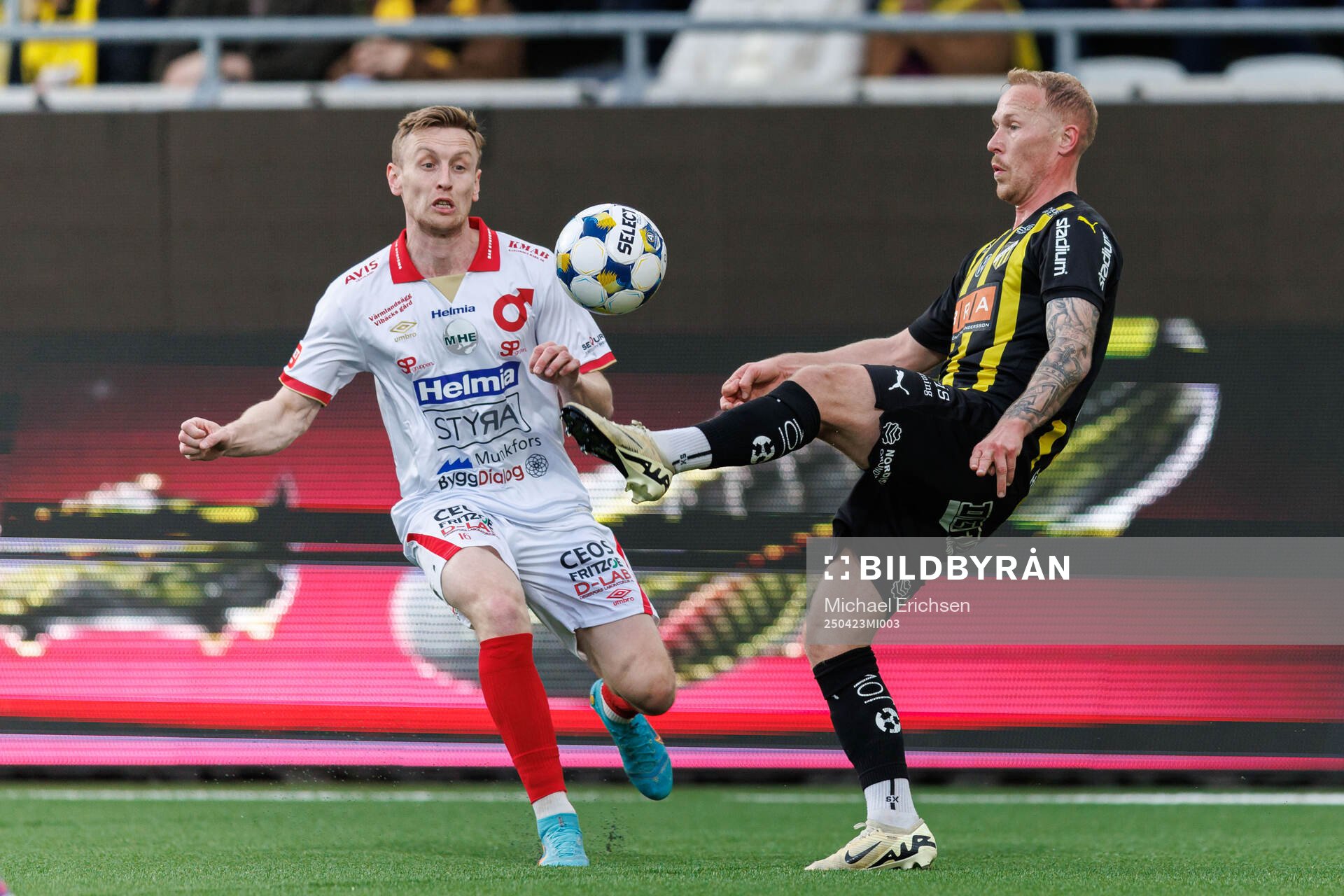 Degerfors Sebastian Ohlsson och Häckens Mikkel Rygaard