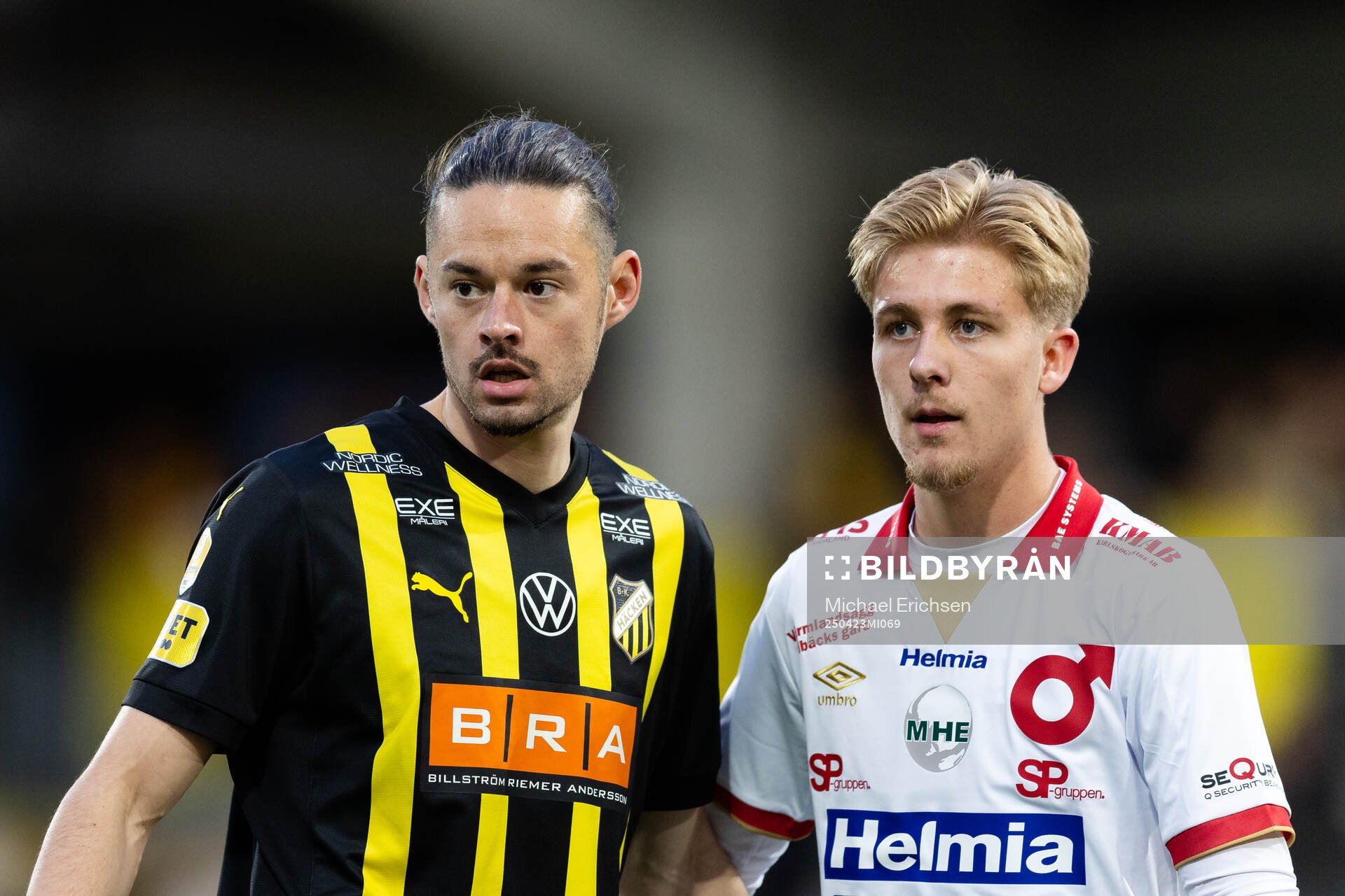 Häckens Amor Layouni och Degerfors Elias Pihlström