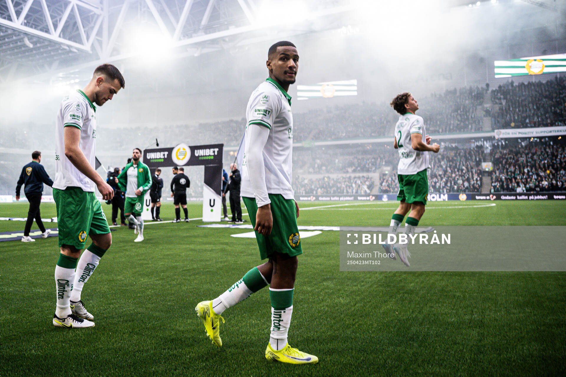 Hammarbys Pavle Vagic, Paulos Abraham och Hampus Skoglund