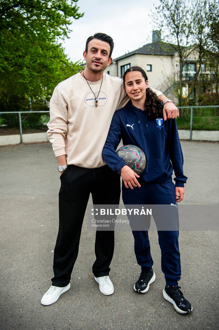 Mayar Khatawi och hennes mentor Behrang Safari
