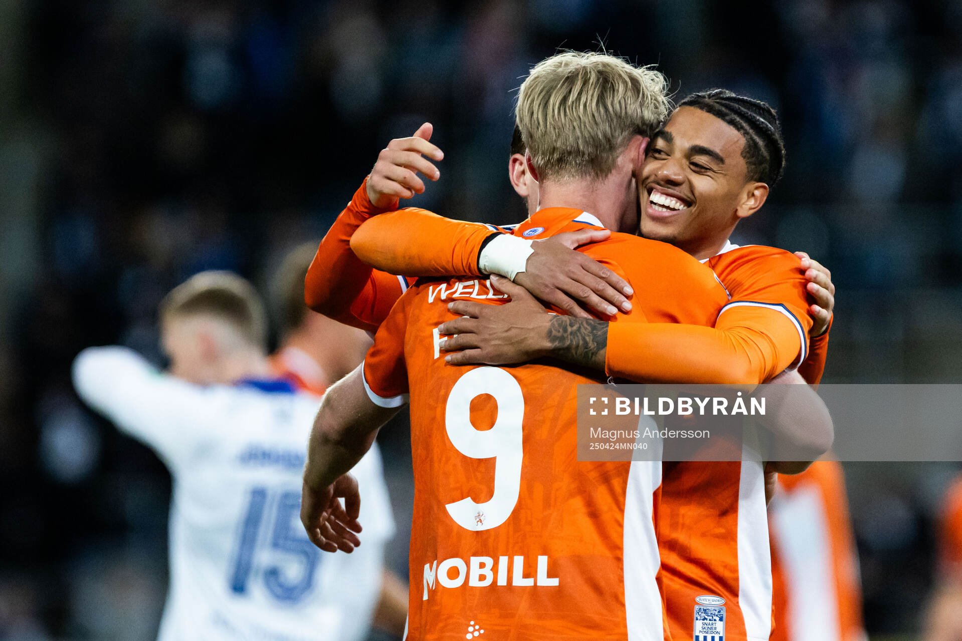 IFK Göteborgs Sebastian Clemmensen och Max Fenger jublar