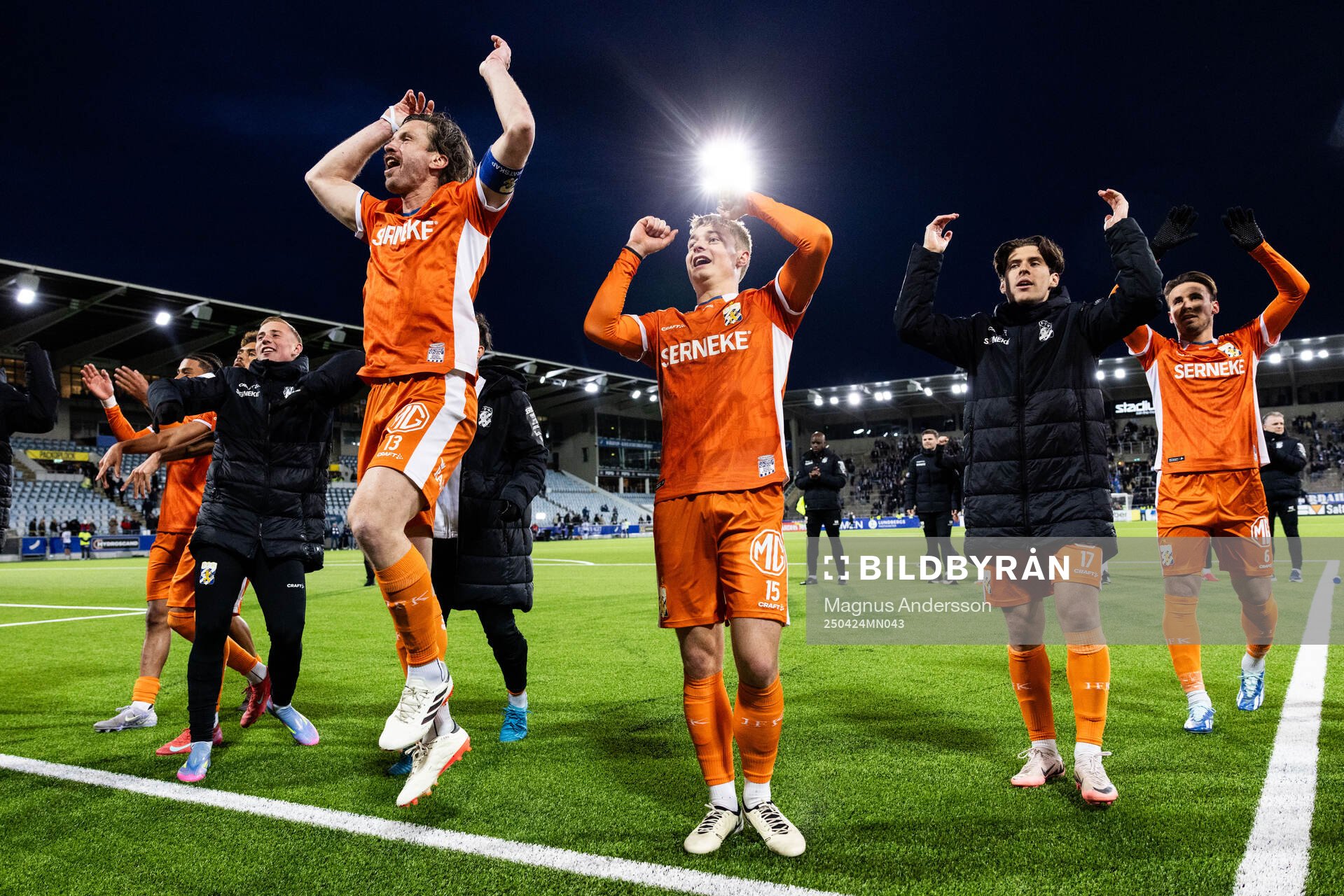 IFK Göteborgs Gustav Svensson och David Kruse jublar