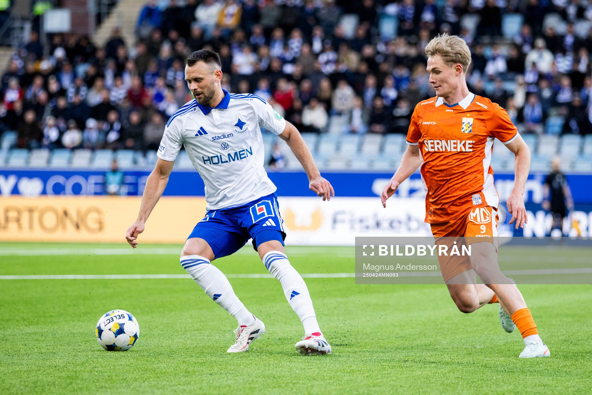 IFK Norrköpings Max Watson och IFK Göteborgs Max Fenger