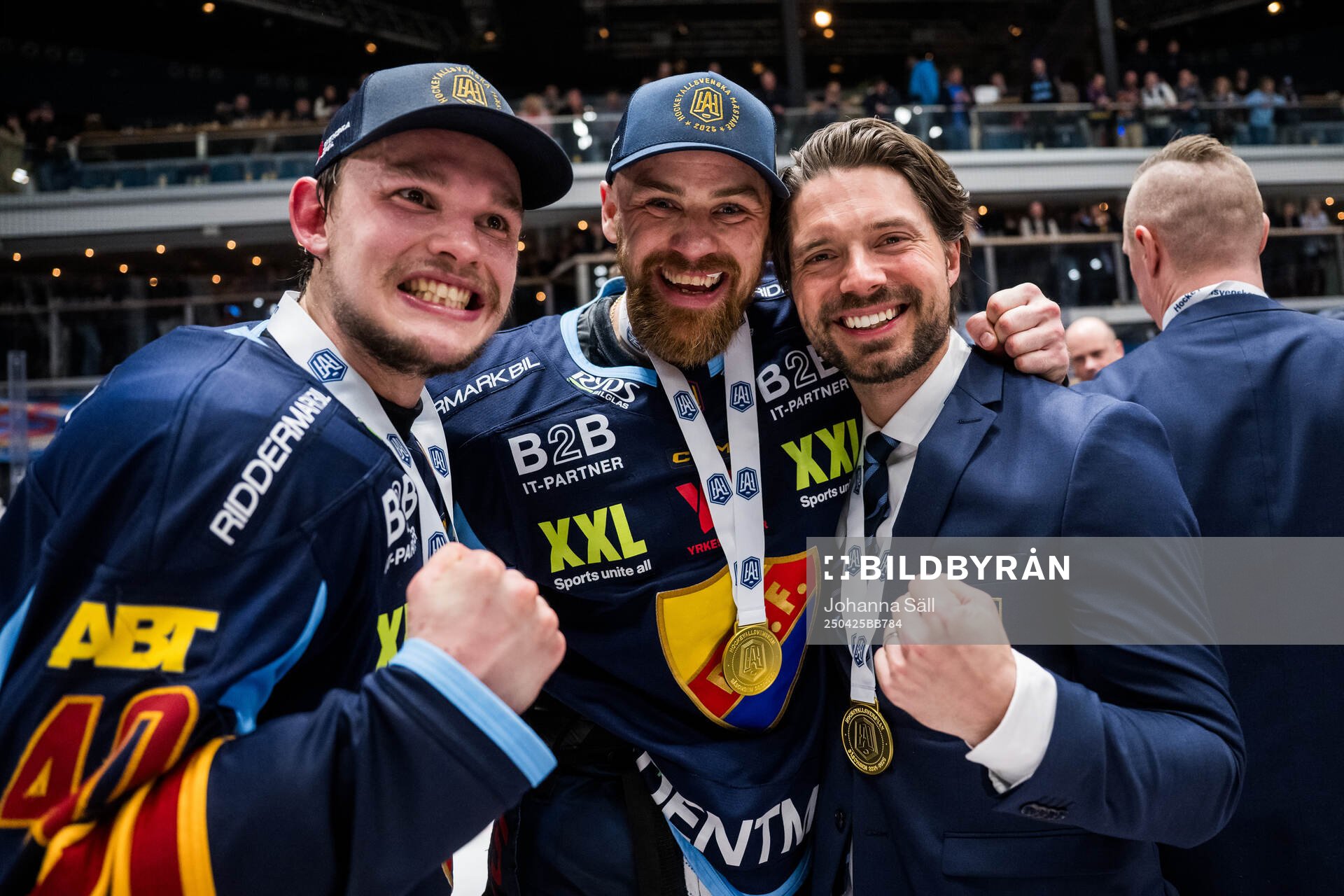 Djurgårdens Arvid Costmar och Daniel Brodin och