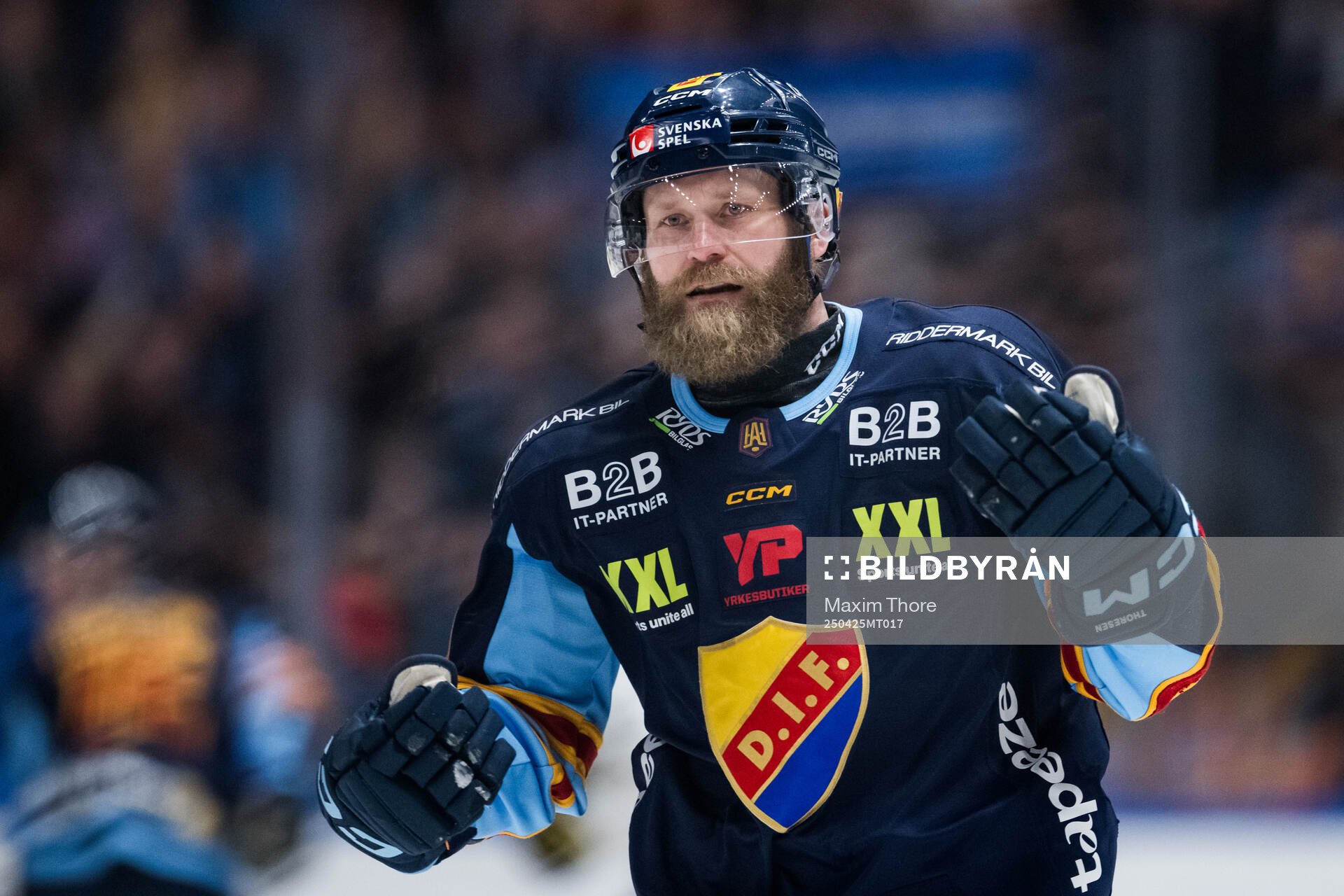 Djurgårdens Patrick Thoresen reagerar