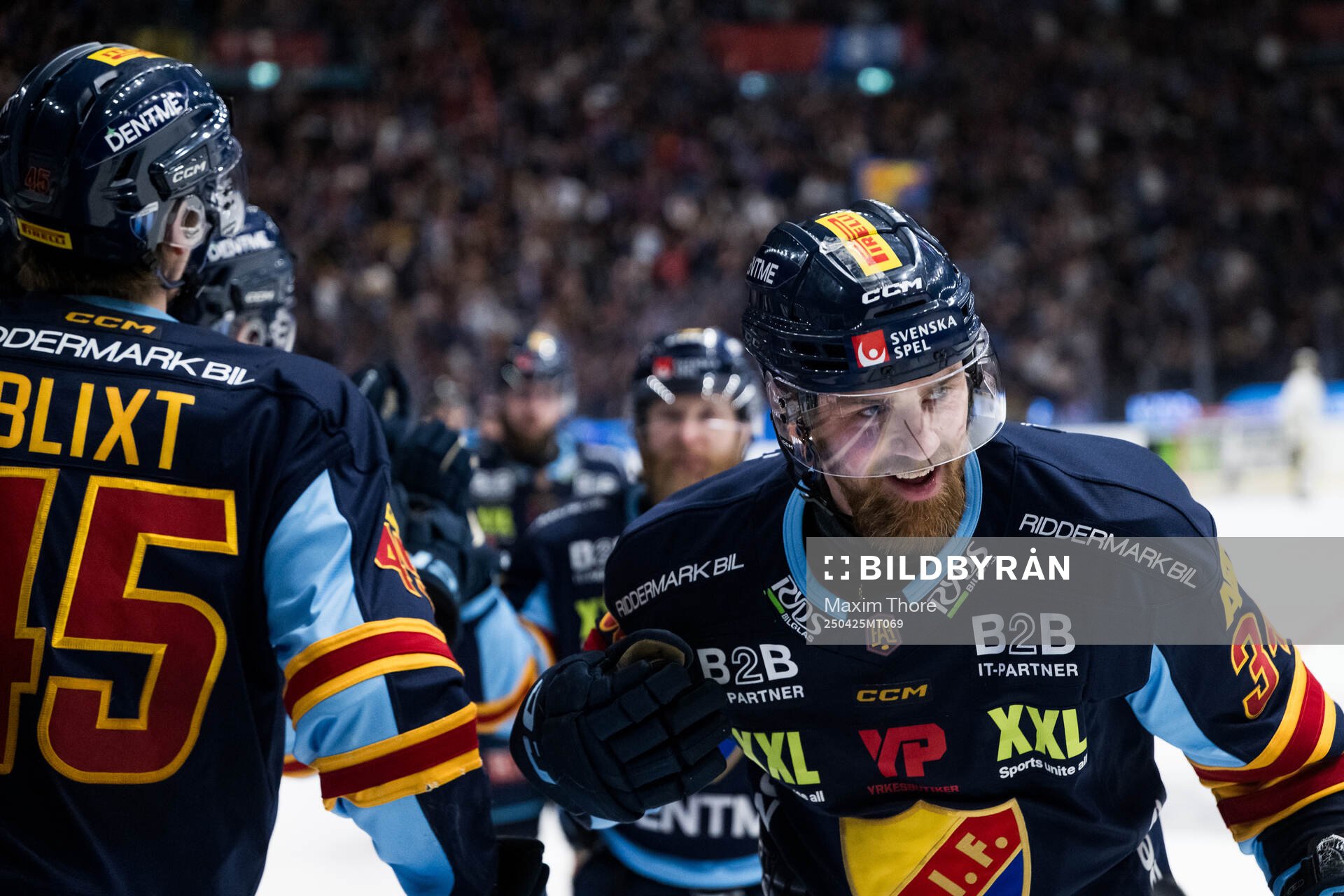 Djurgårdens Daniel Brodin jublar