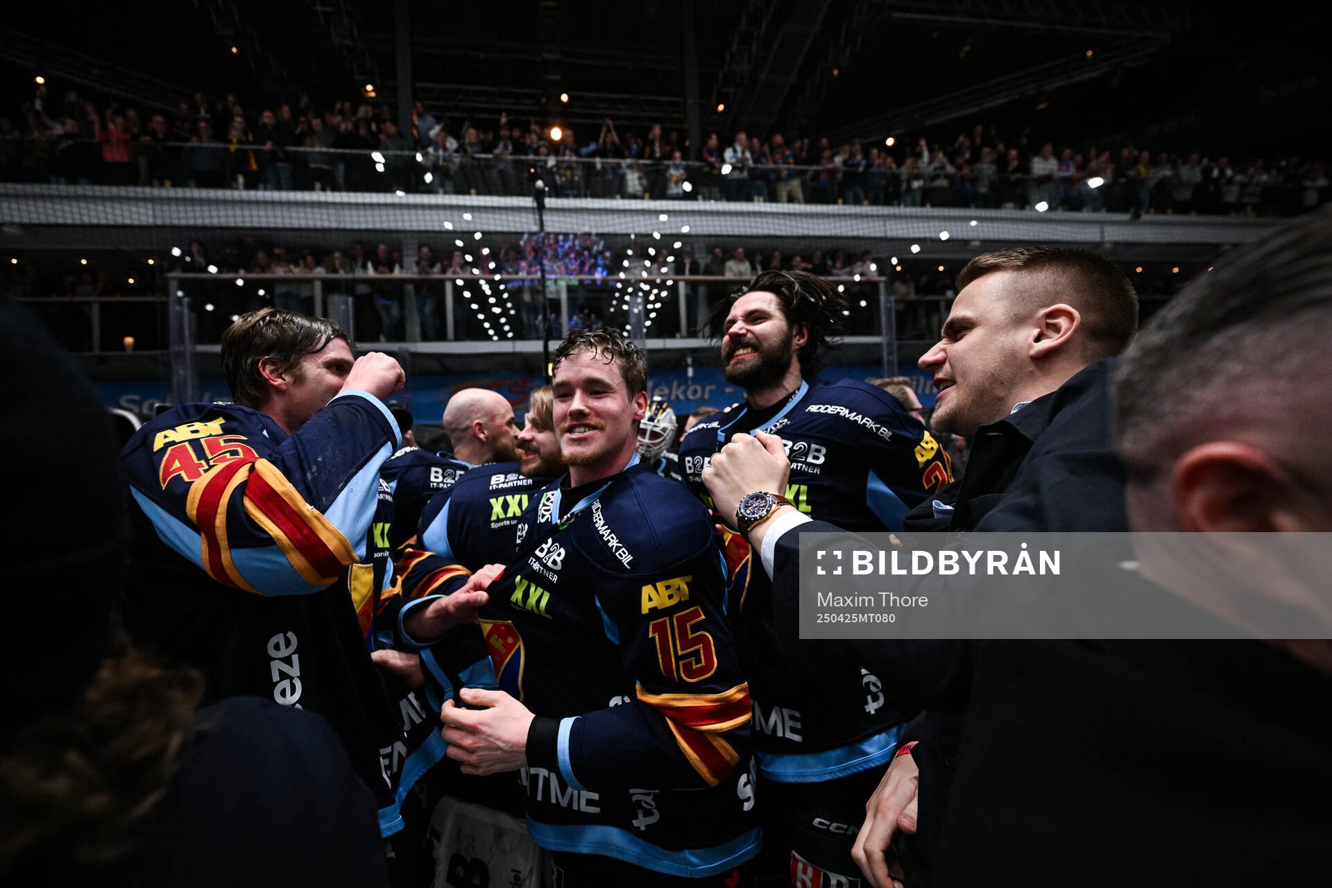 Djurgårdens Hugo Blixt jublar