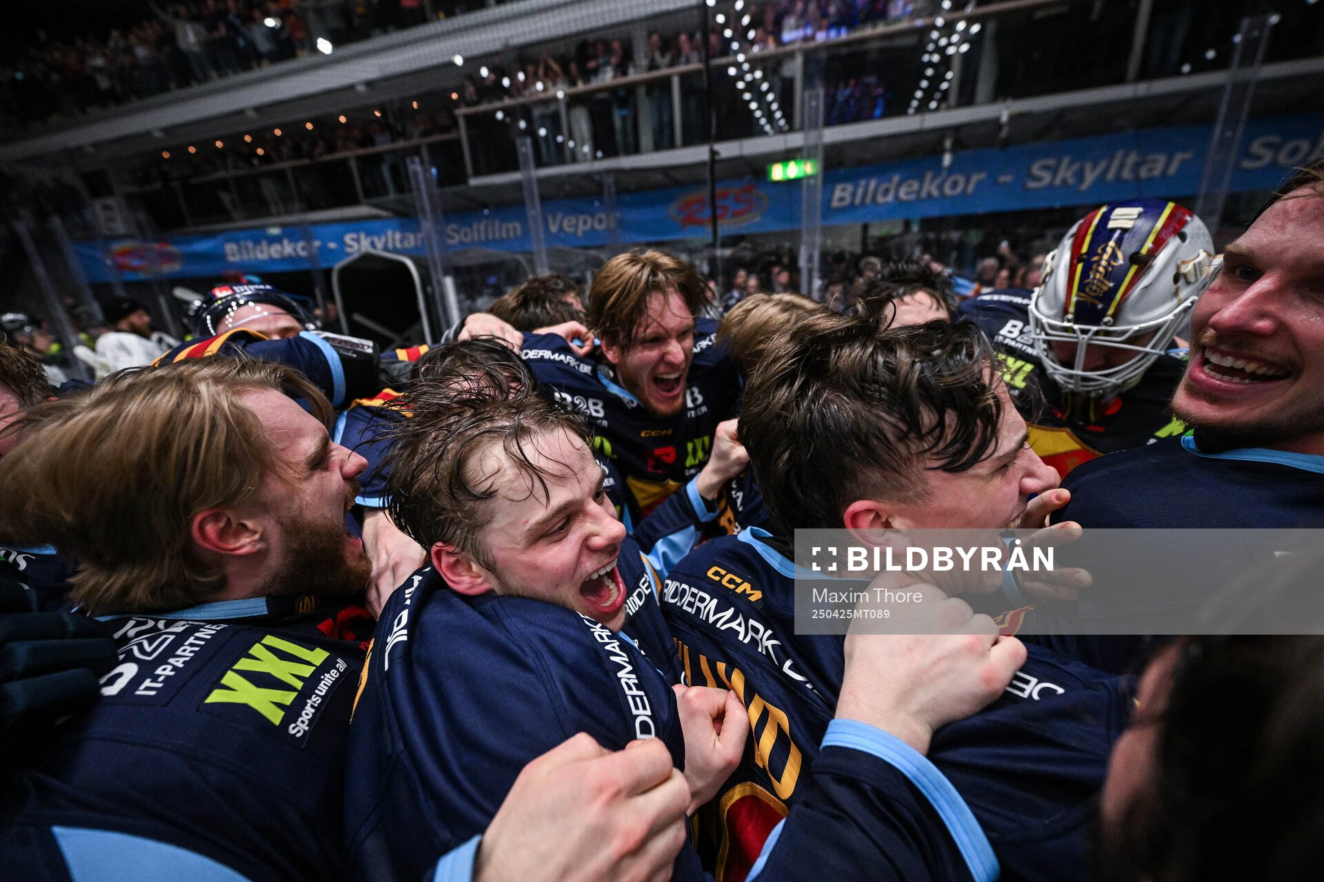 Djurgårdens spelare jublar