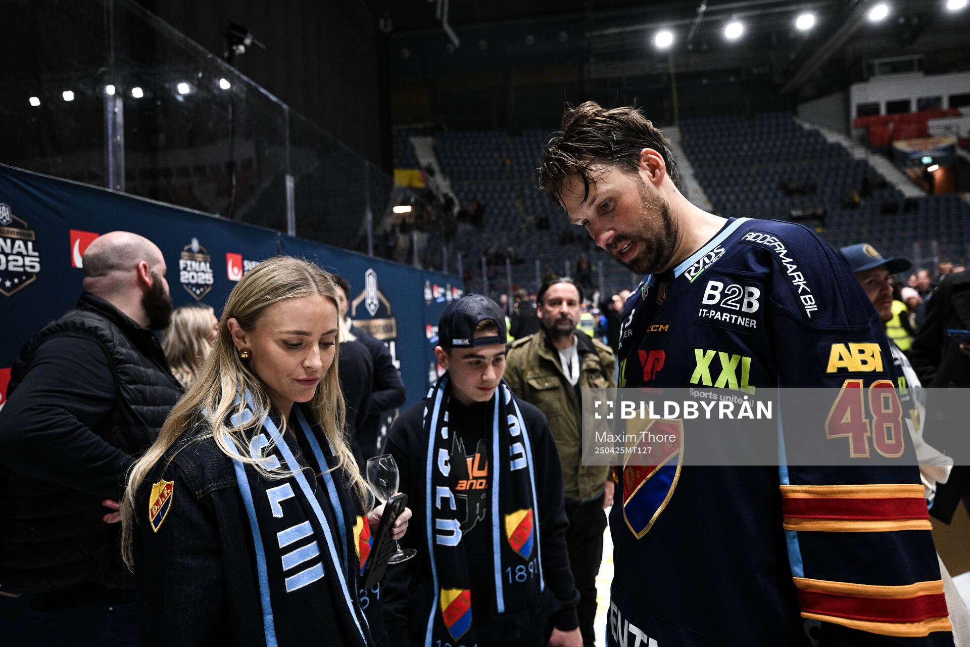 Janni Delér och Djurgårdens Dick Axelsson
