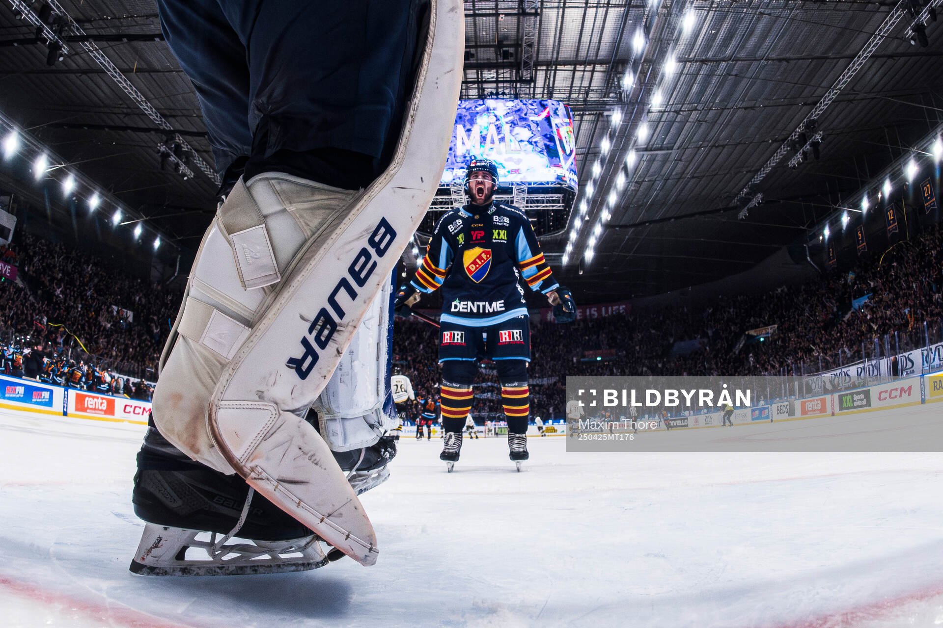 Djurgårdens August Berg jublar