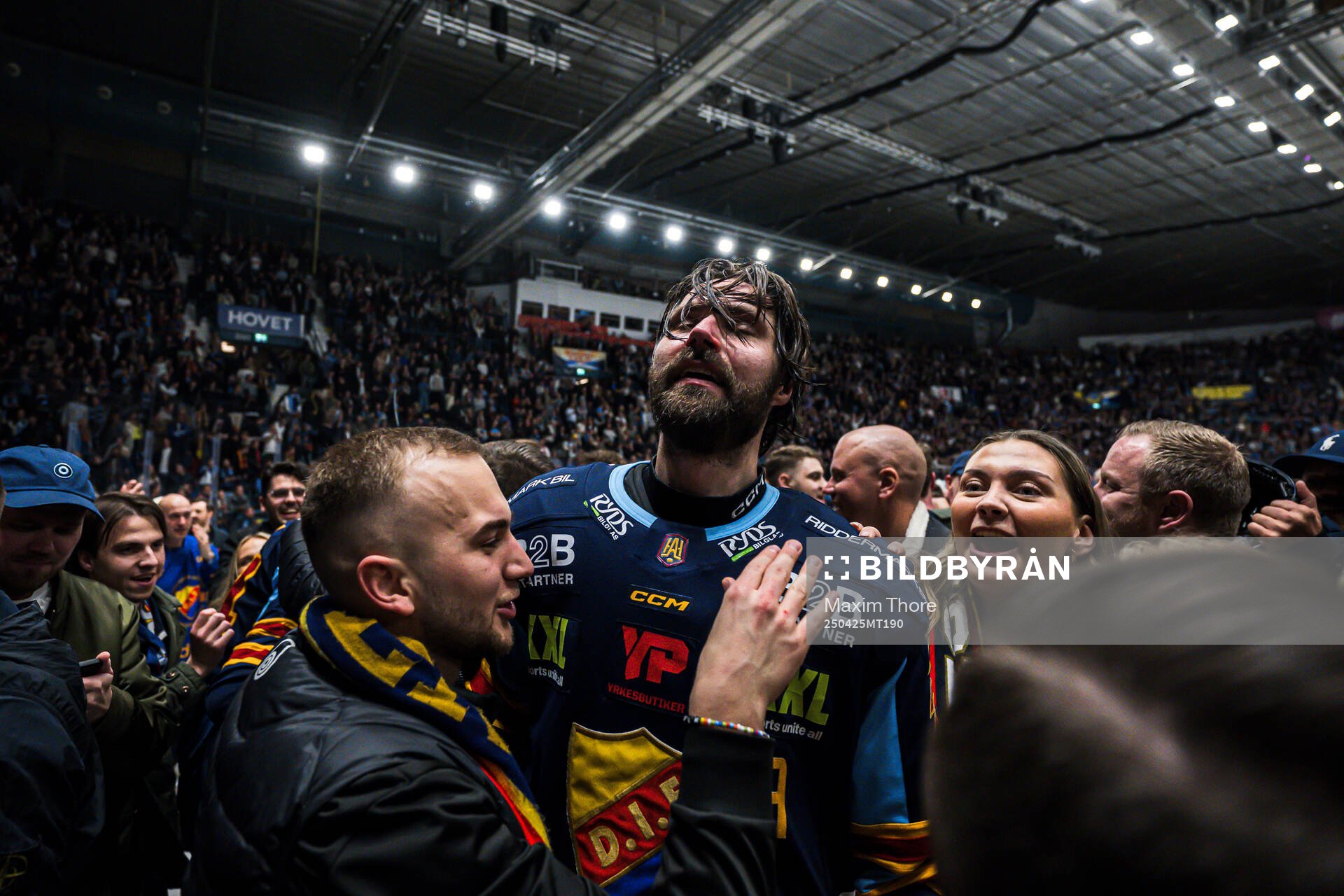 Djurgårdens Ludvig Rensfeldt jublar