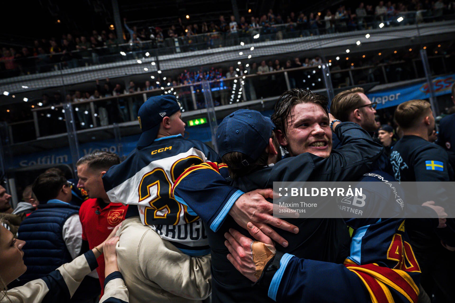 Djurgårdens Arvid Costmar jublar