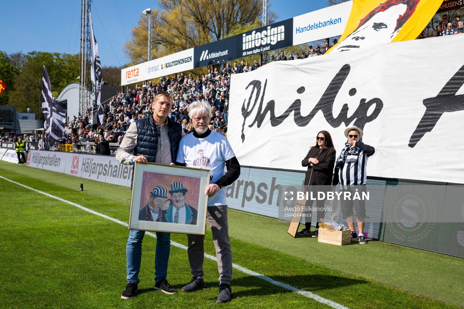 Landskronas tidigare lagkapten Philip Andersson hyllas