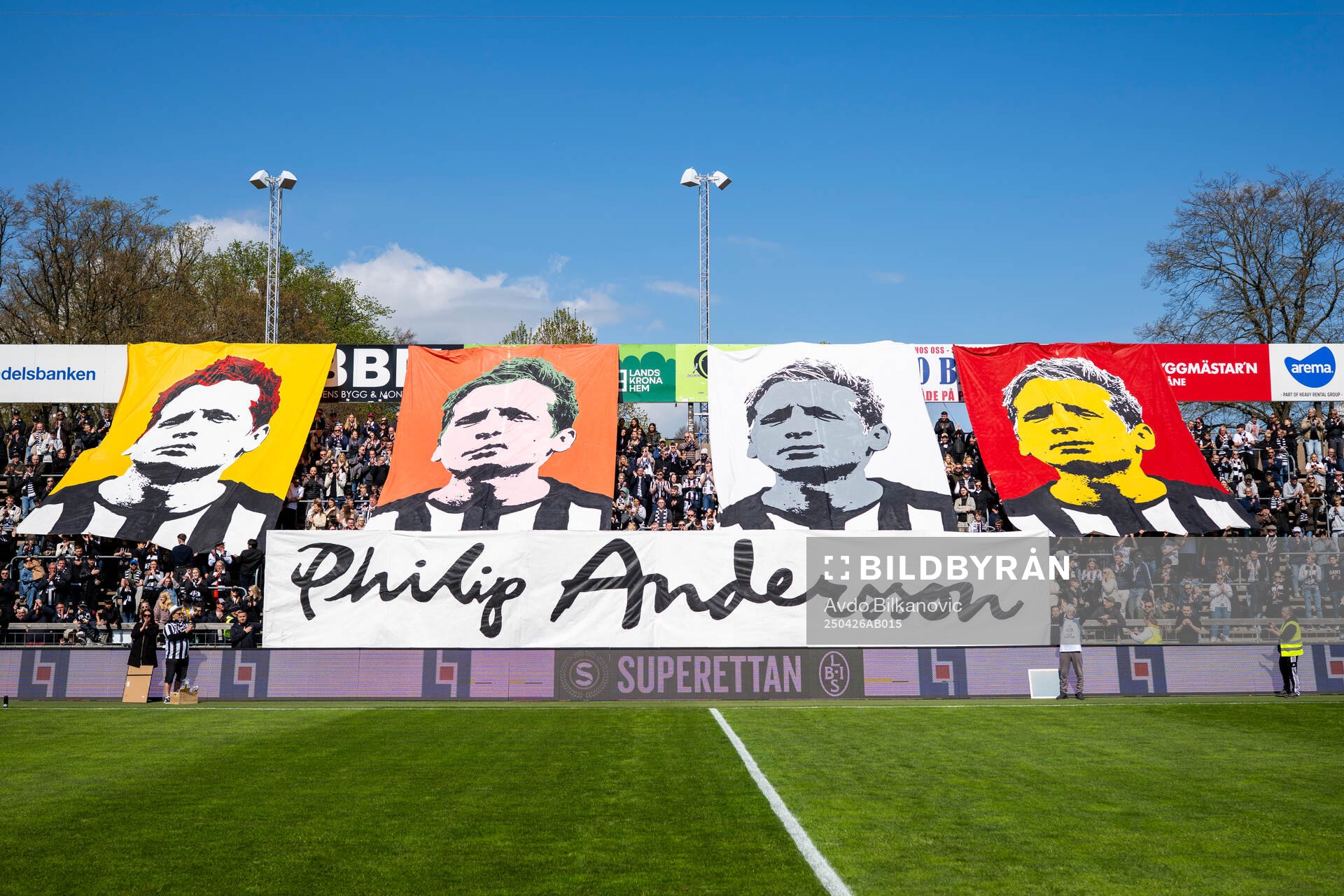 Landskronas tidigare lagkapten Philip Andersson hyllas