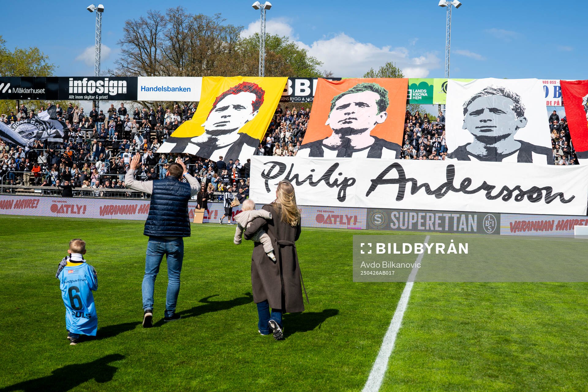 Landskronas tidigare lagkapten Philip Andersson hyllas
