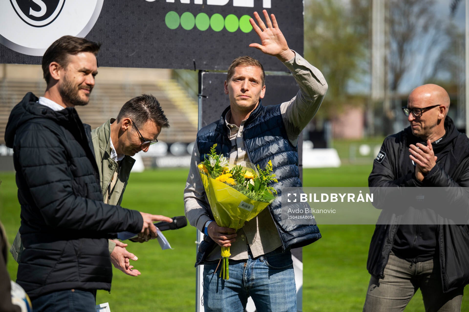 Landskronas tidigare lagkapten Philip Andersson hyllas
