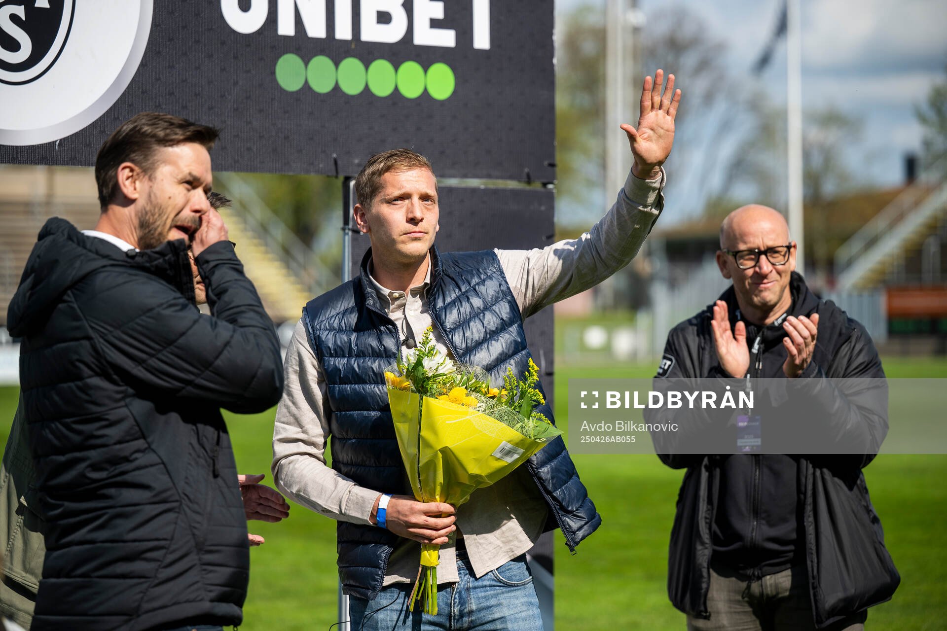Landskronas tidigare lagkapten Philip Andersson hyllas