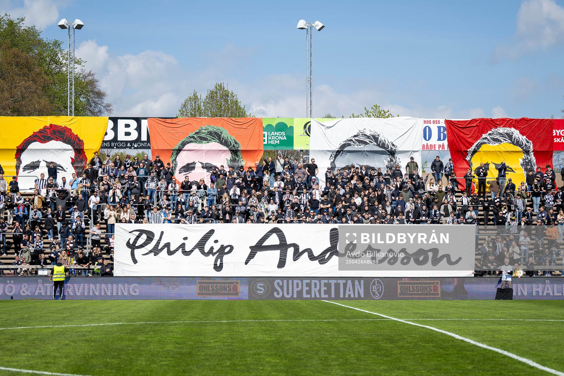 Landskronas tidigare lagkapten Philip Andersson hyllas