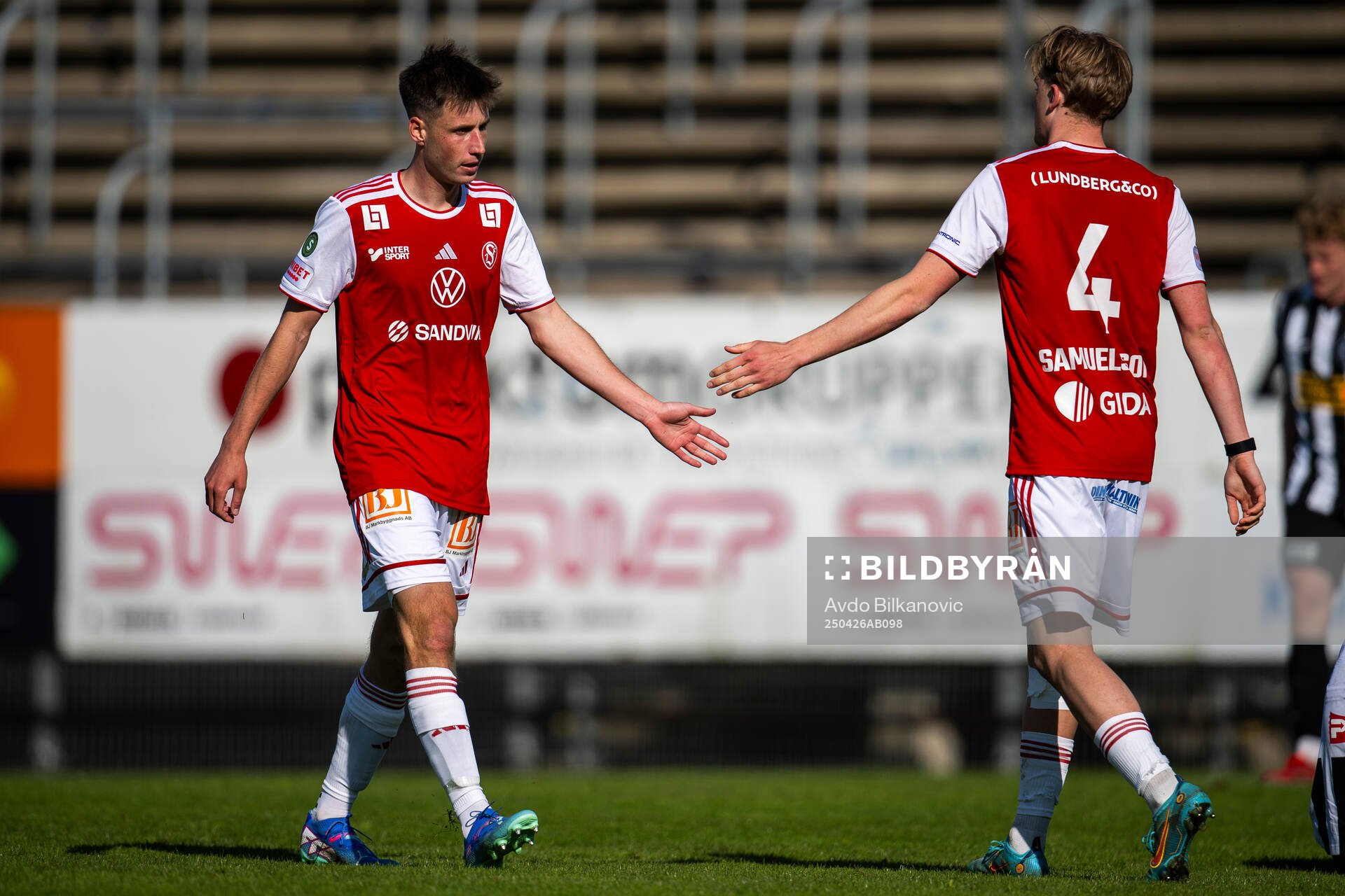Sandvikens IFs Filip Olsson och Olle Samuelsson