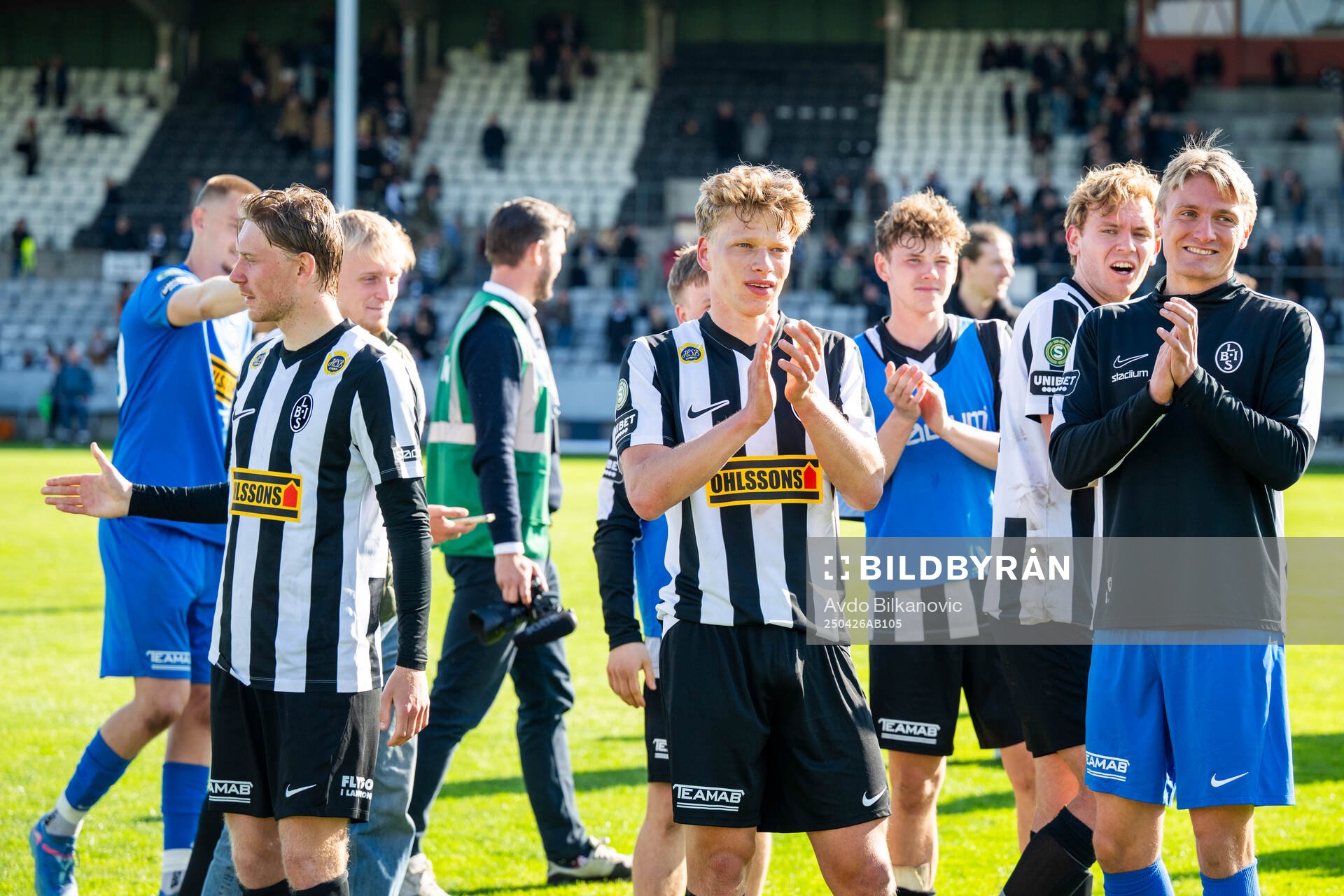 Landskronas spelare jublar